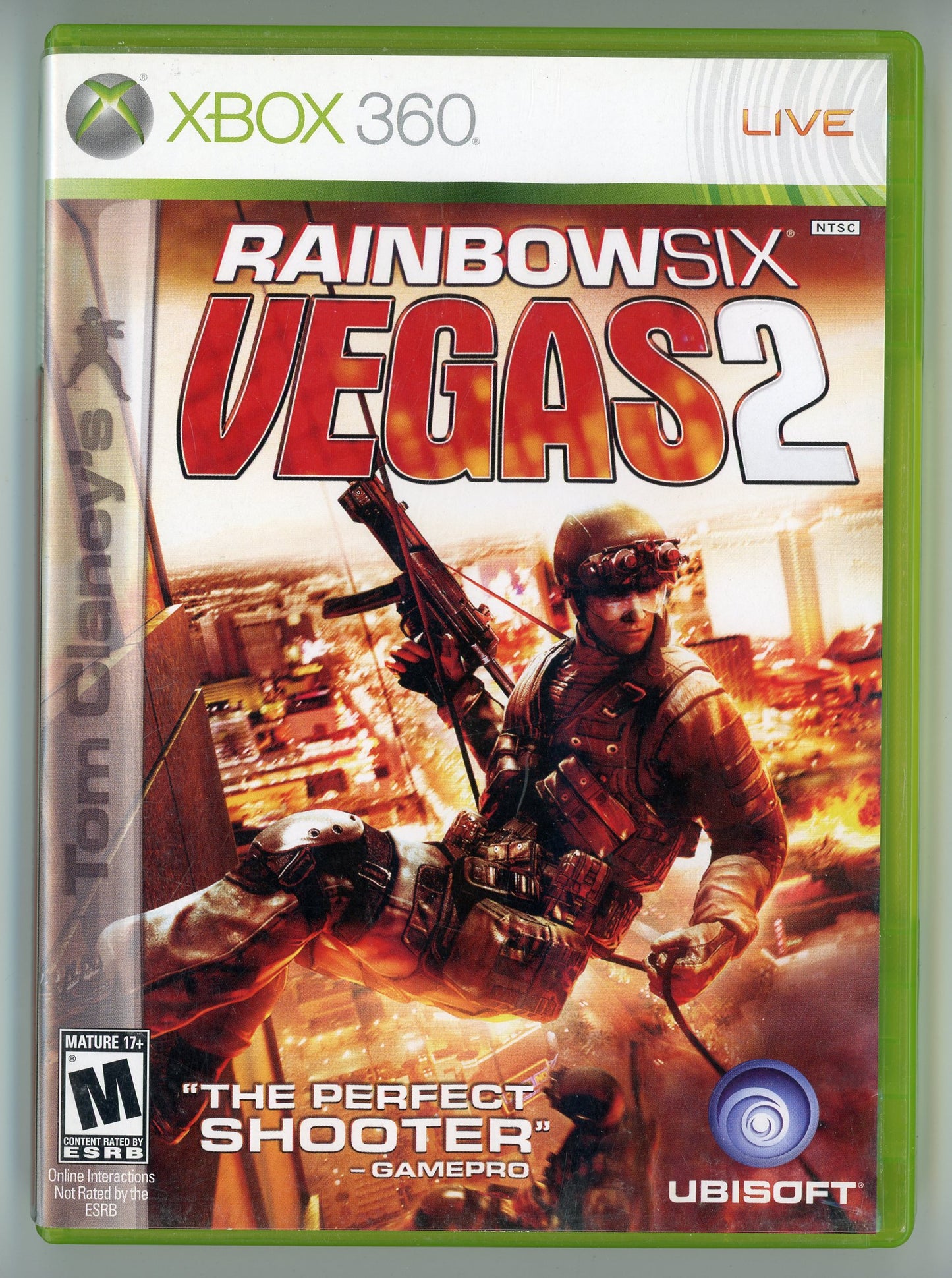 2008 Tom Clancy's Rainbow Six: Vegas 2 Xbox 360 Video Game Disc In Box