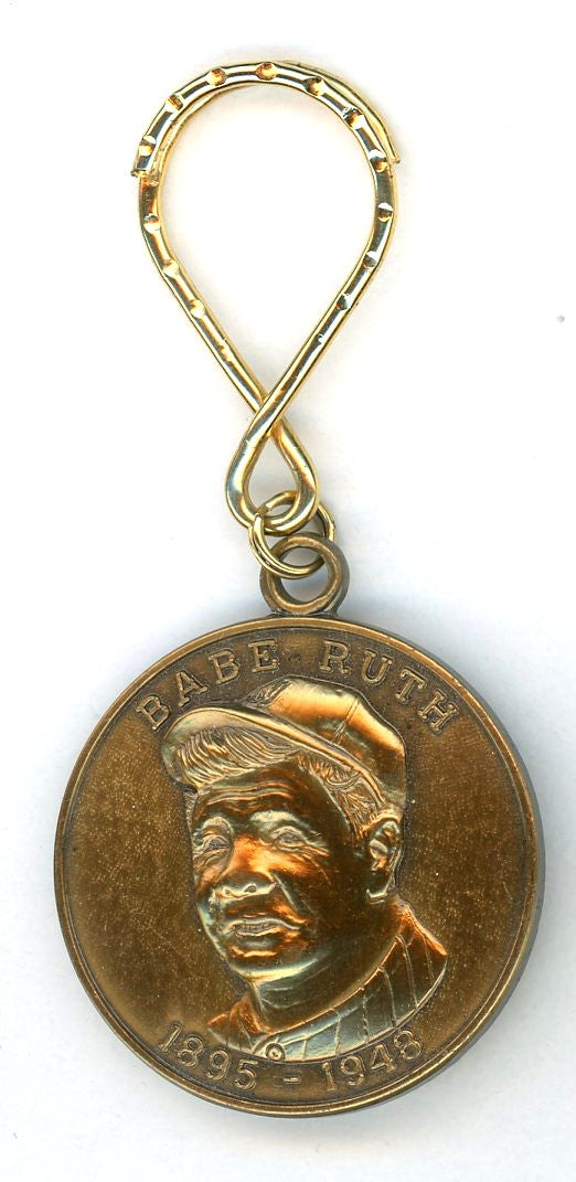 Babe Ruth Memorial Baseball "You Too Are A True Champion" Vintage Keychain