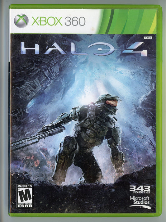 2012 Halo 4 Xbox 360 Video Game Disc In Box