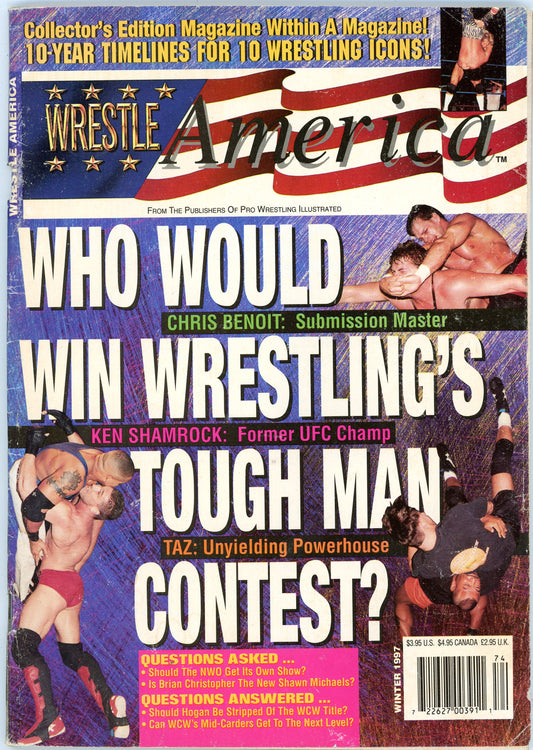 Wrestle America Vintage Wrestling Magazine (Winter 1997) 10 Year Timelines