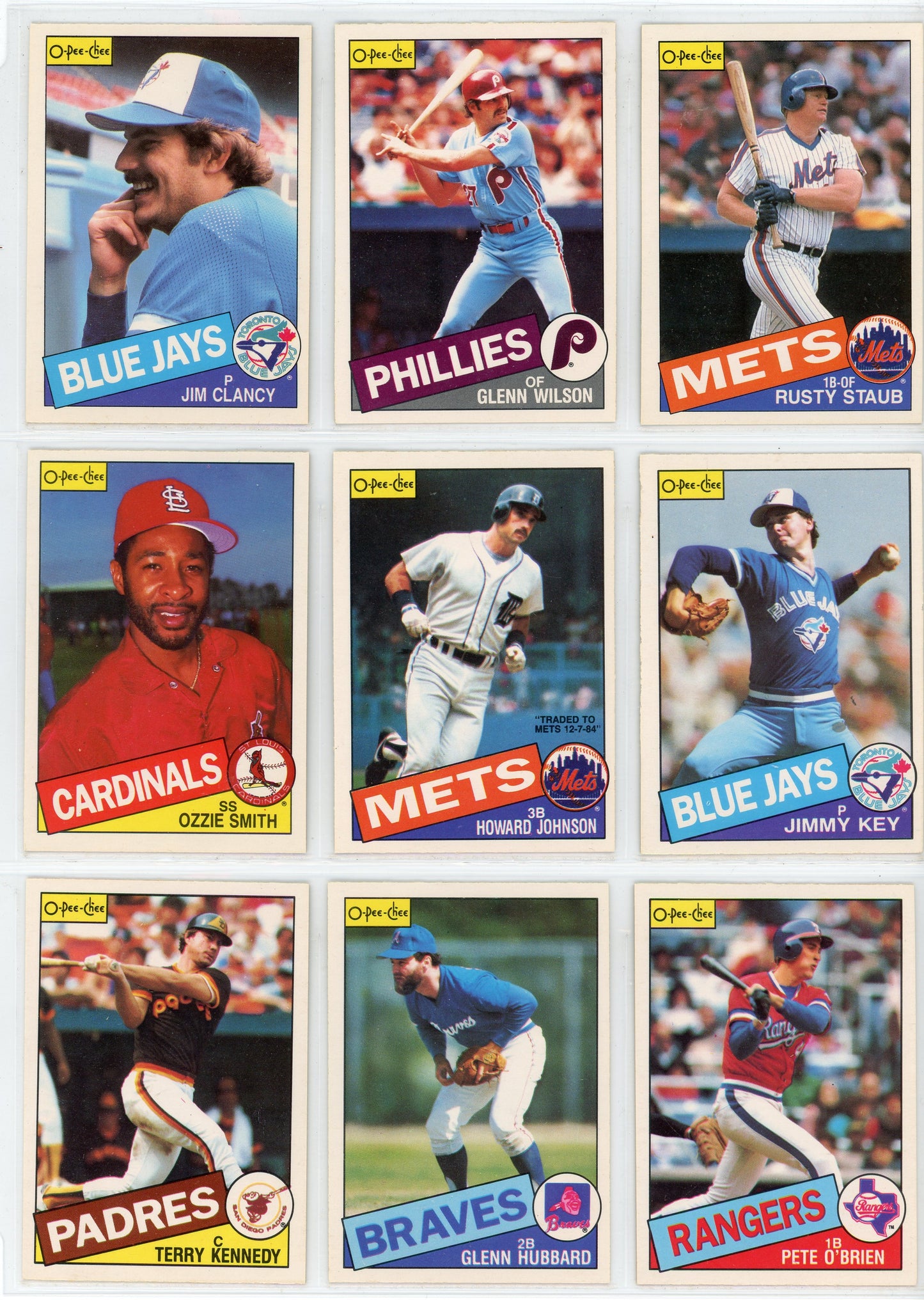 1985 OPC O-Pee-Chee MLB Baseball Card Complete Set (396 Cards) Near Mint!