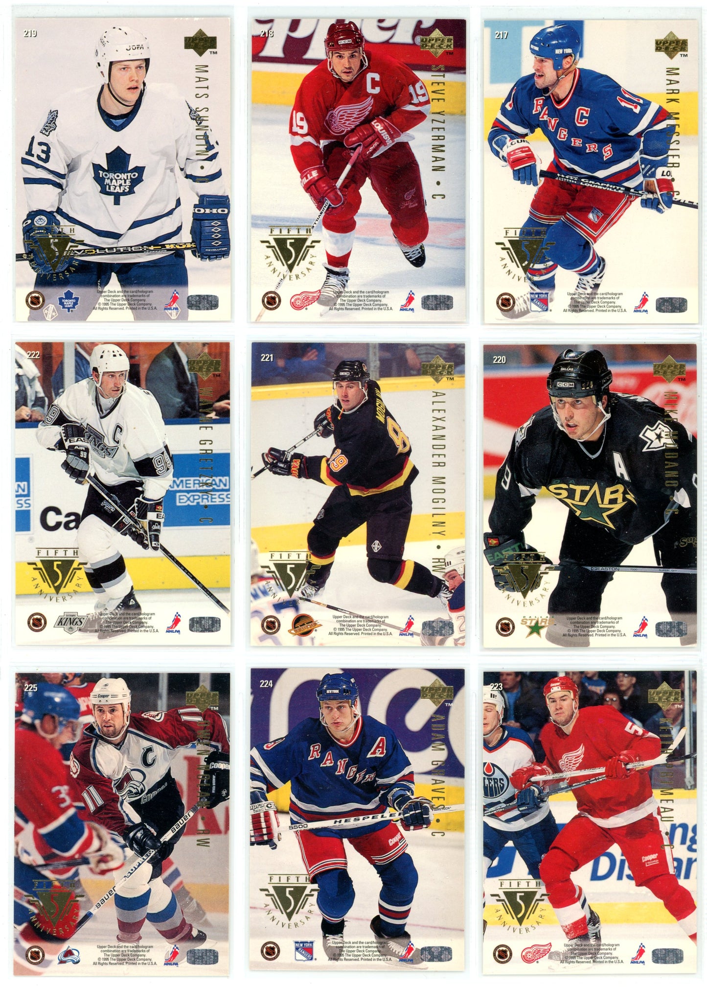 1995/96 Upper Deck Electric Ice Hockey Card Complete Set (570 Cards) Rare!
