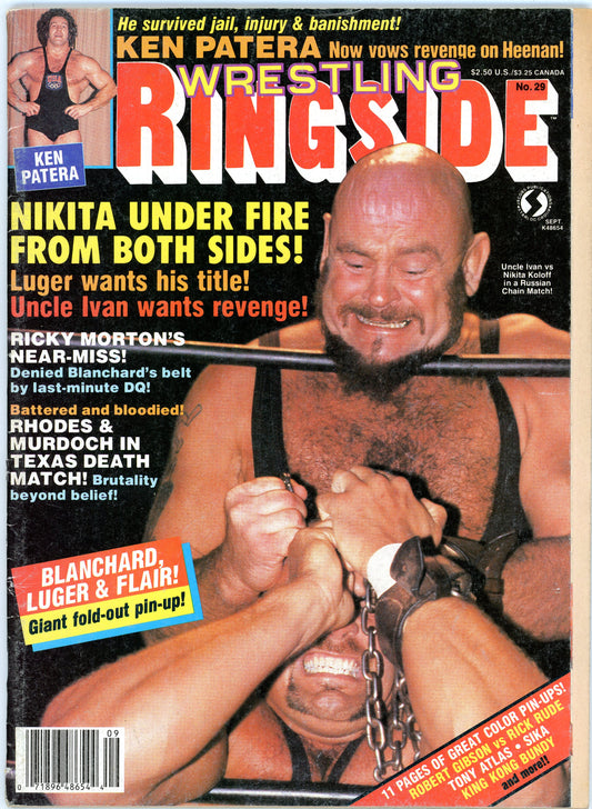 Wrestling Ringside Vintage Magazine (September, 1987) Nikita Koloff