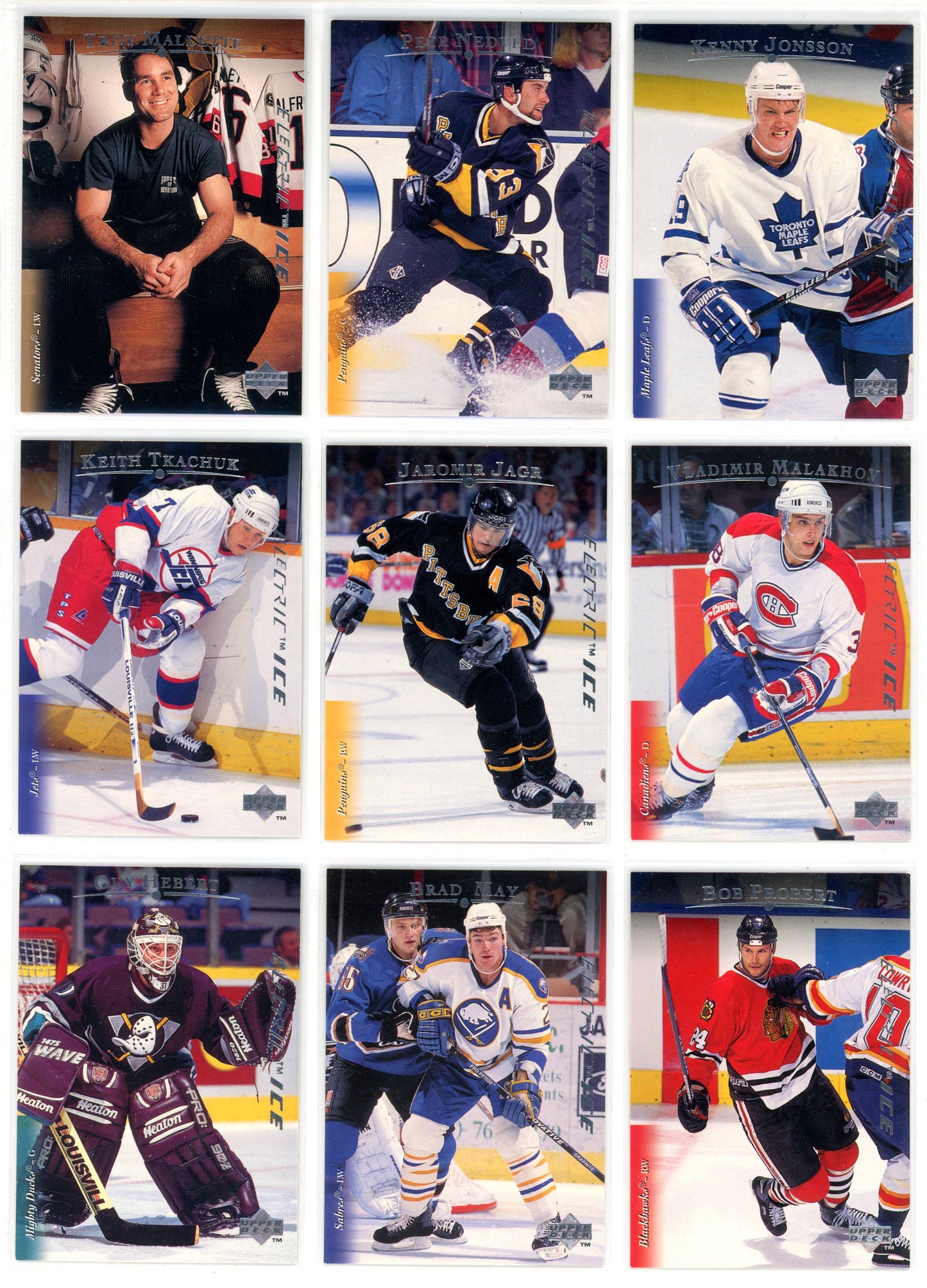 1995/96 Upper Deck Electric Ice Hockey Card Complete Set (570 Cards) Rare!