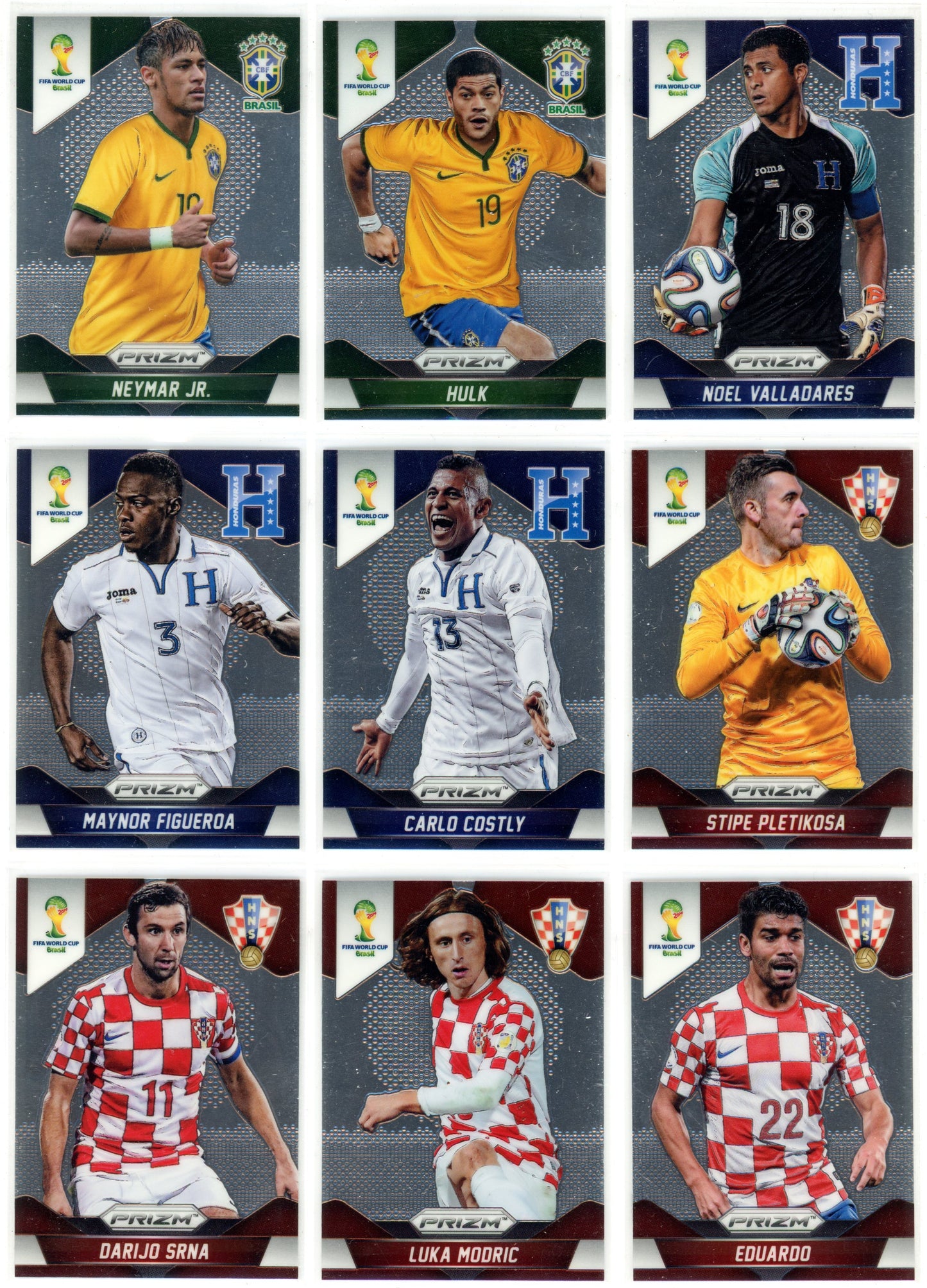 2014 Panini Prizm FIFA World Cup Soccer Complete Set (201 Cards) Messi, Ronaldo