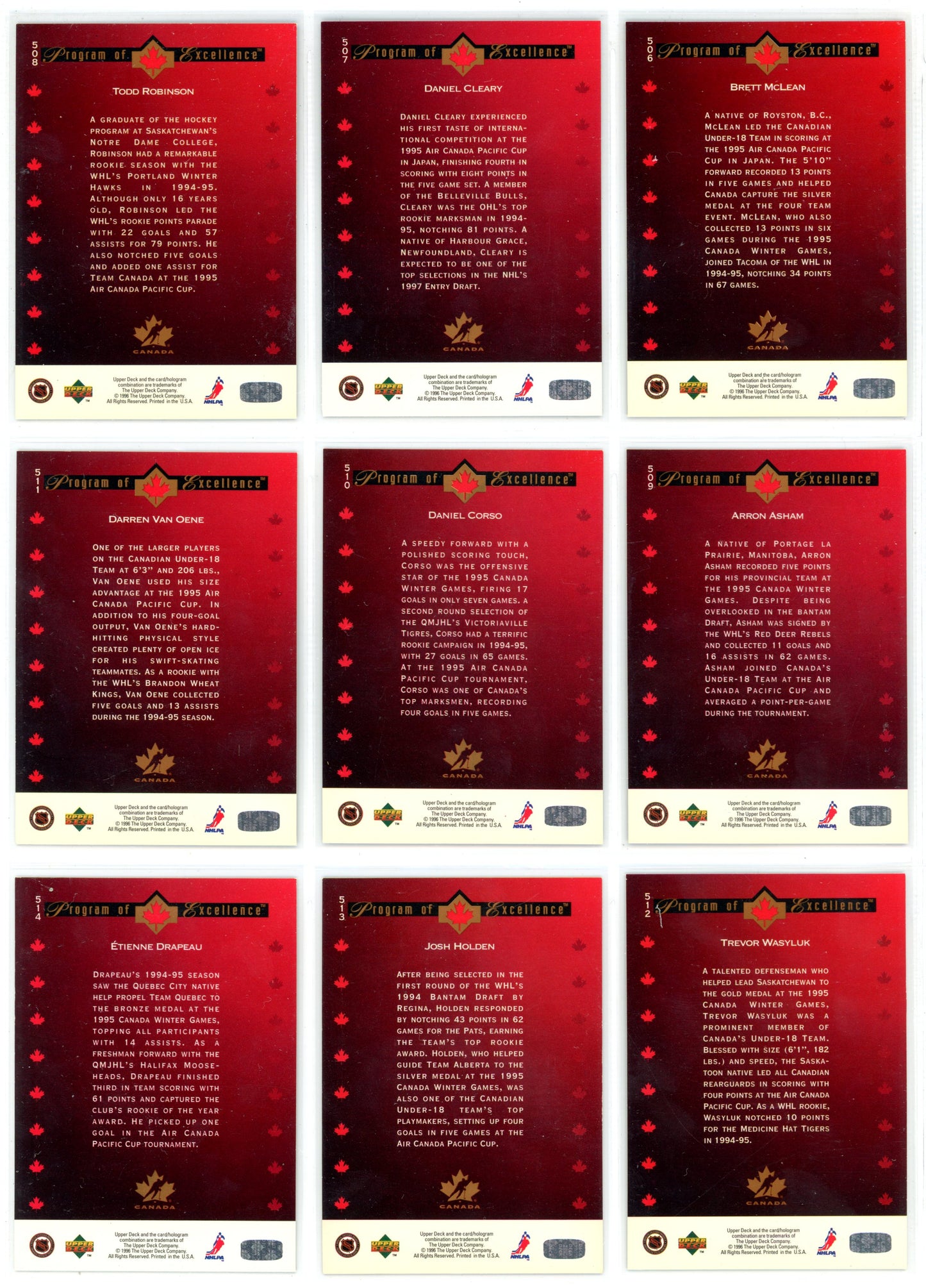 1995/96 Upper Deck Electric Ice Hockey Card Complete Set (570 Cards) Rare!