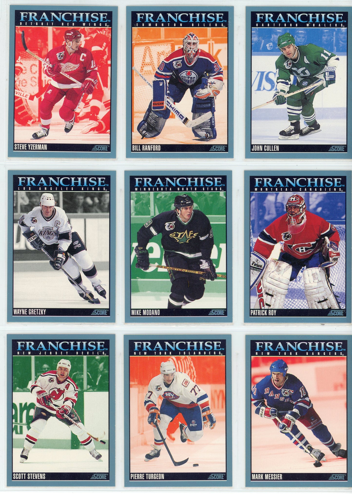 1992/93 Score American NHL Hockey Card Complete Set (550 Cards)