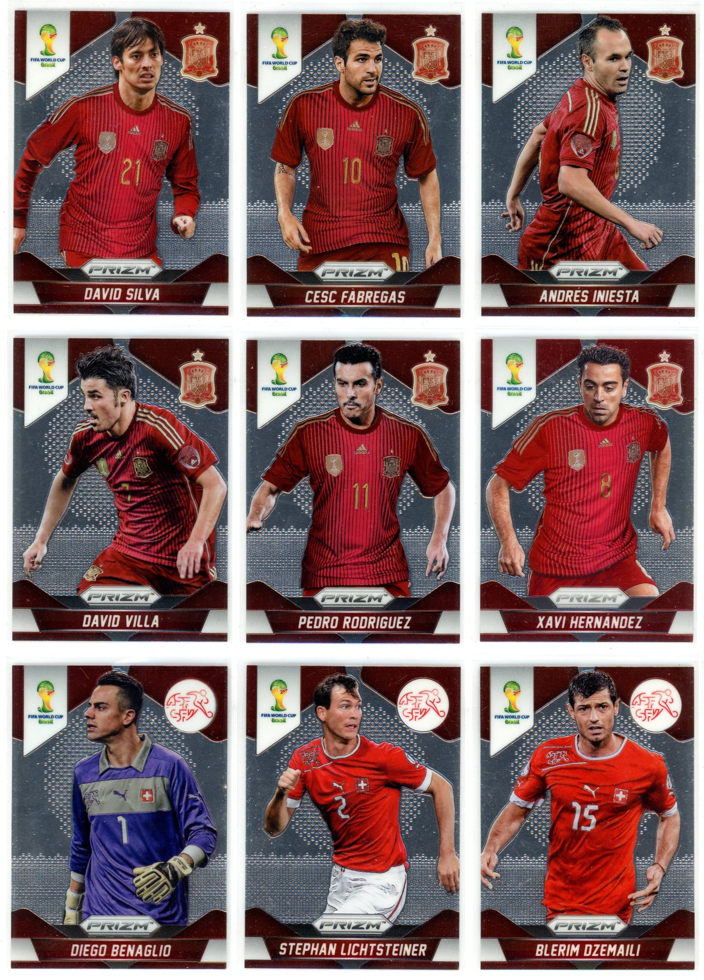 2014 Panini Prizm FIFA World Cup Soccer Complete Set (201 Cards) Messi, Ronaldo