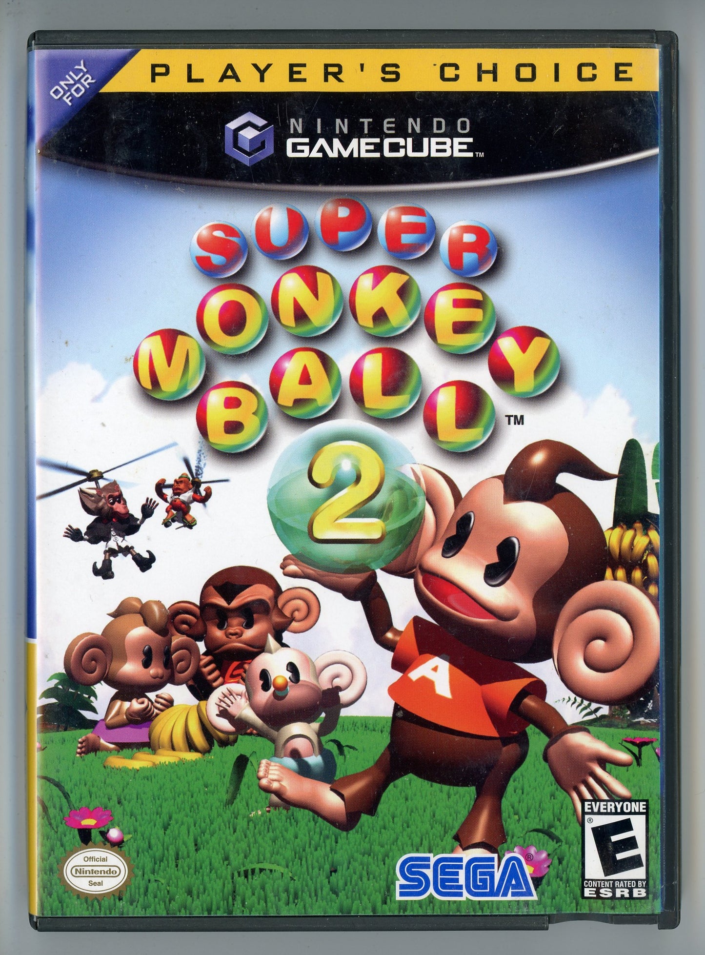 2002 Sega Super Monkey Ball 2 GameCube Video Game Disc In Box