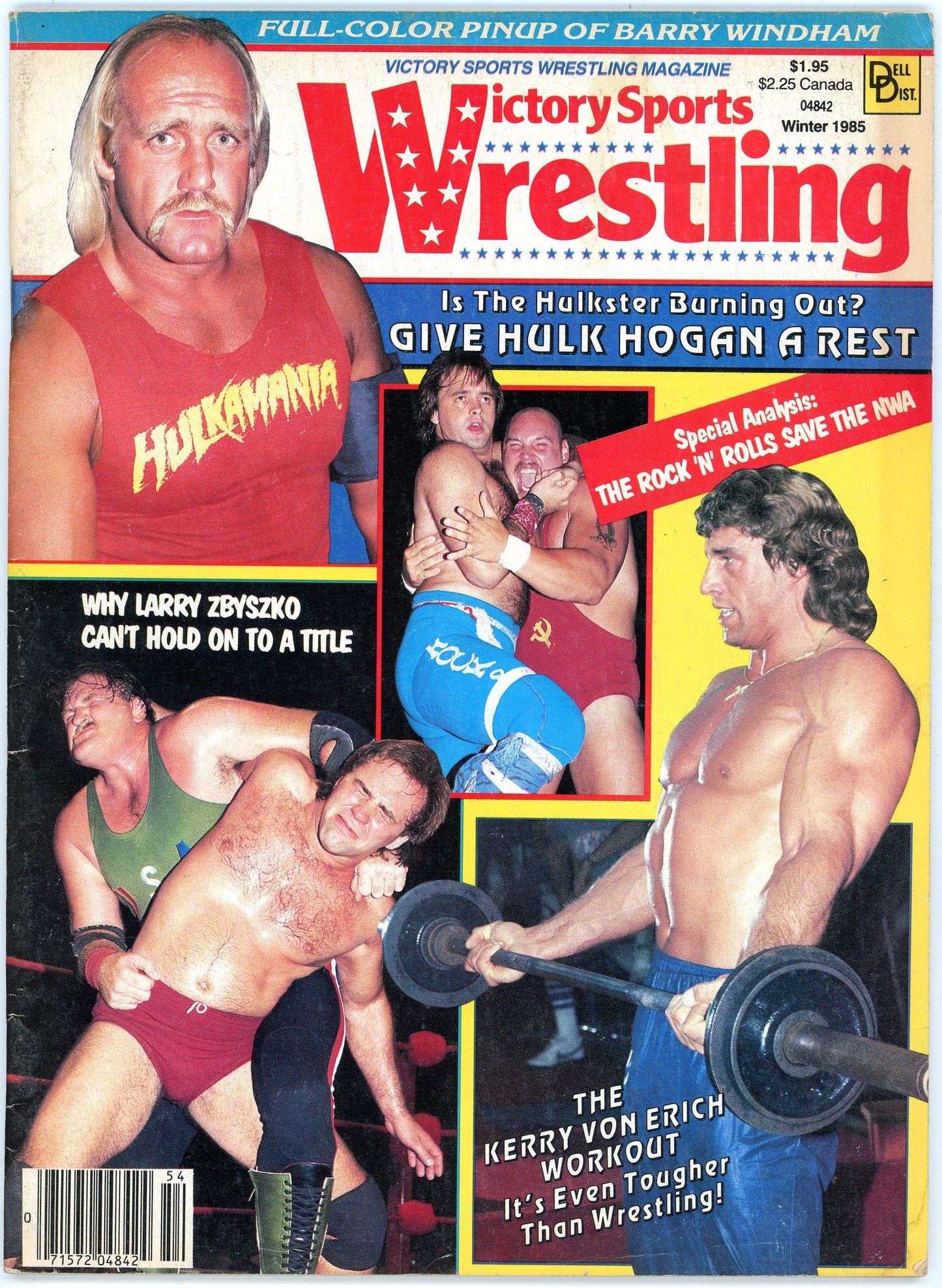 Victory Sports Wrestling Vintage Magazine (Winter 1985) Hulk Hogan