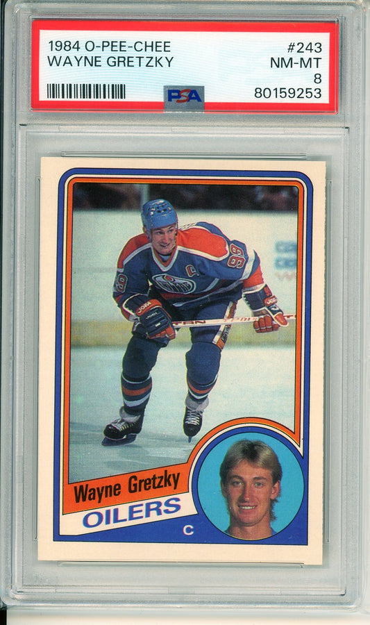 1984 OPC Wayne Gretzky Graded Card PSA 8