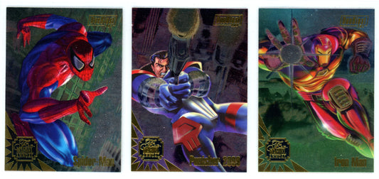 1995 Flair Marvel Annual DuoBlast Trading Card Insert Complete Set (3 Cards)