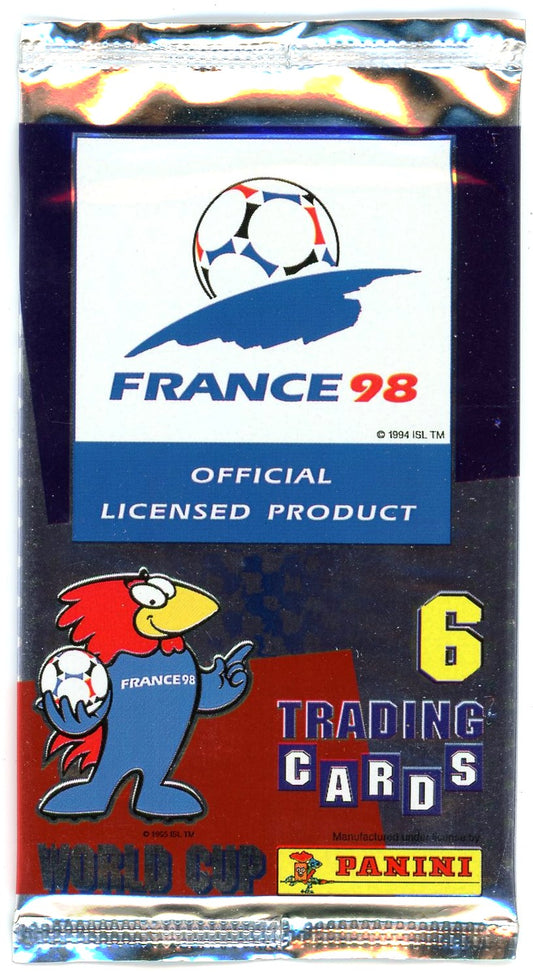 1998 Panini World Cup France Soccer Card Pack (6 Cards)