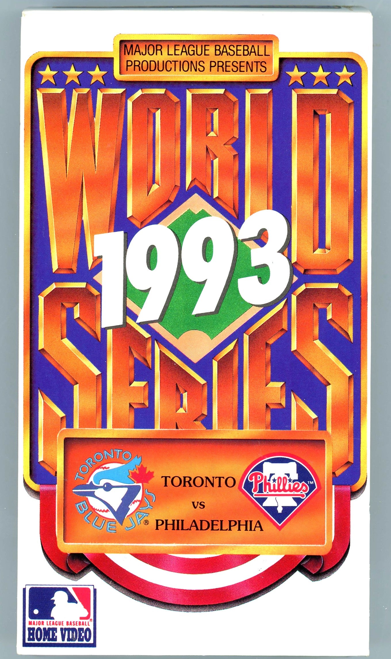 1993 Major League Baseball Home Video MLB World Series Toronto Blue Jays vs. Philadelphia Phillies VHS Tape