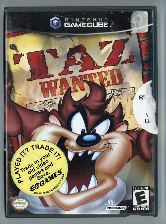 2002 Infogrames Taz: Wanted GameCube Video Game Disc In Box