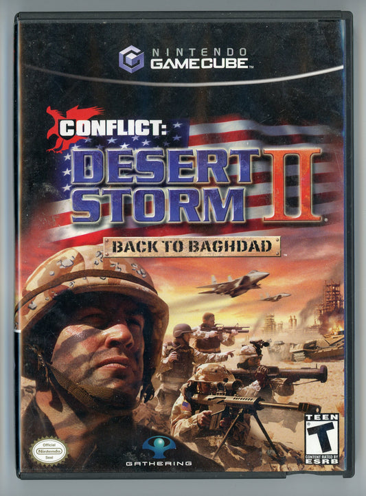 2003 Conflict: Desert Storm II Back to Baghdad GameCube Video Game Disc In Box