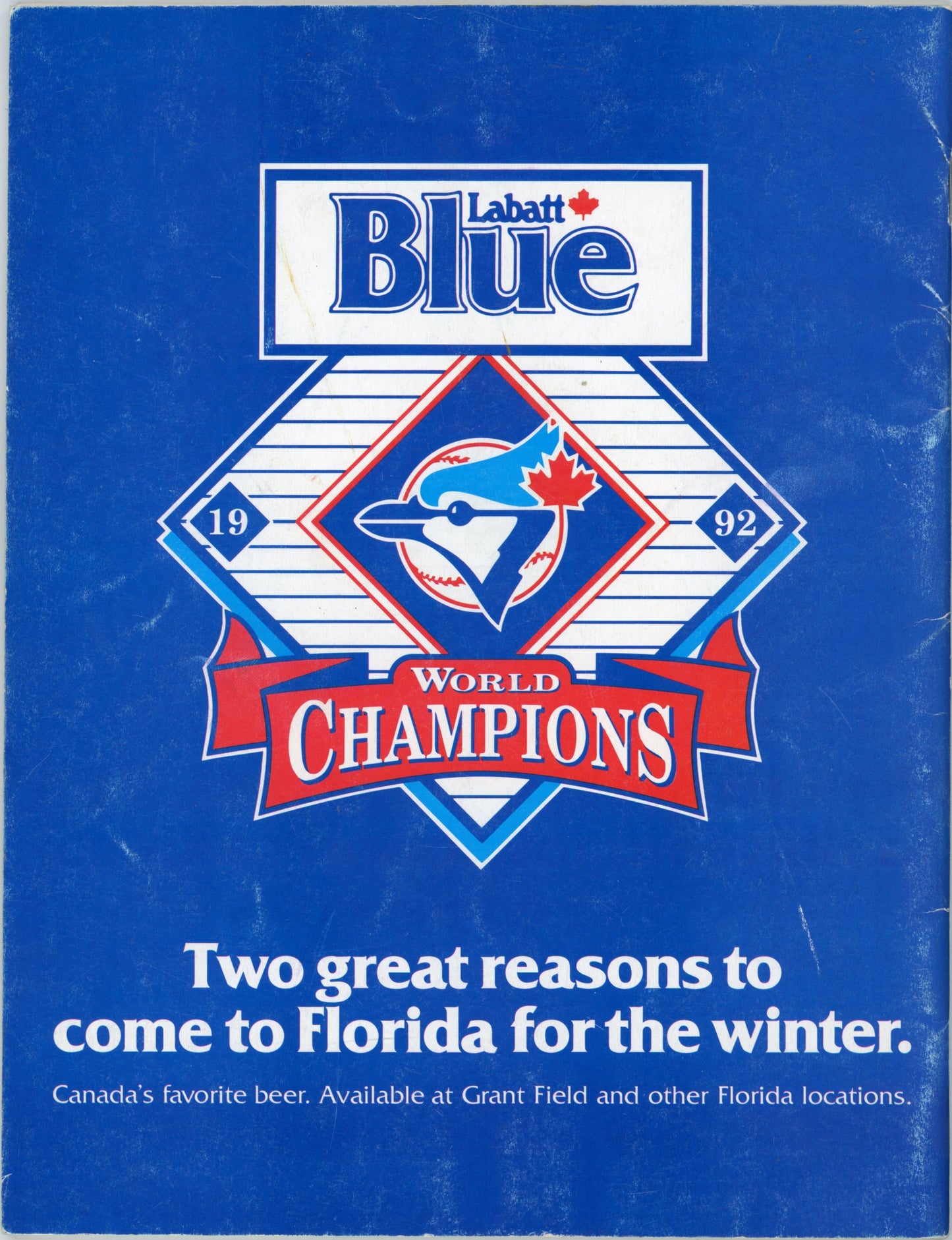 1993 Blue Jays Dunedin, Florida Spring Training Official Vintage Program