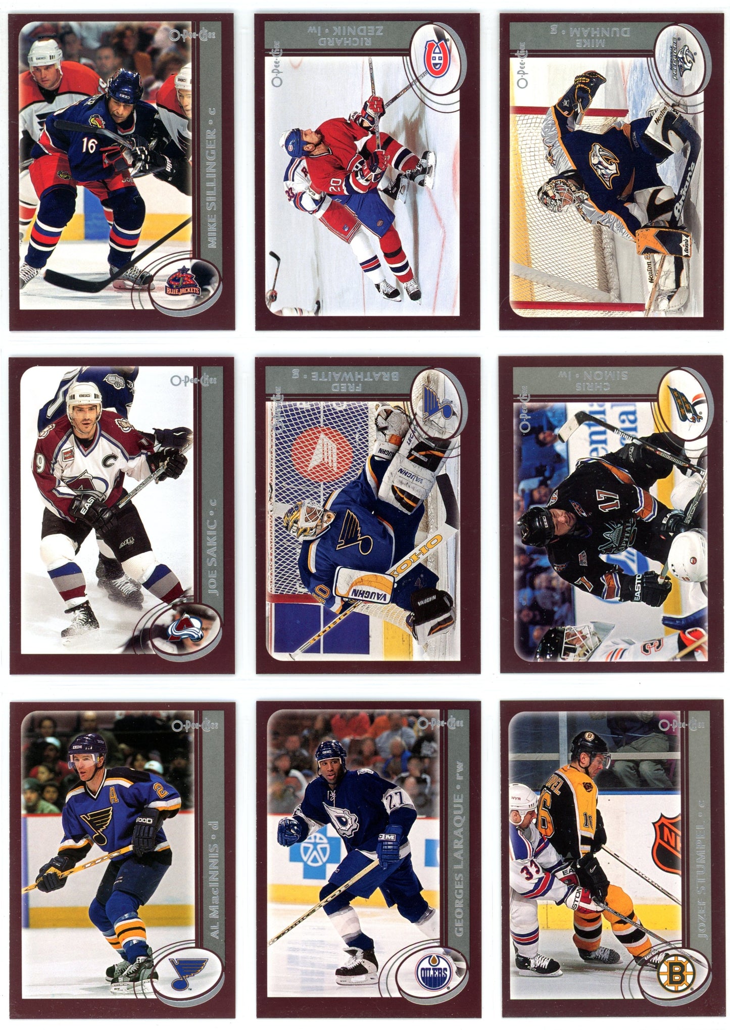 2002/03 OPC O-Pee-Chee NHL Hockey Complete Set (340 Cards) + Insert Sets