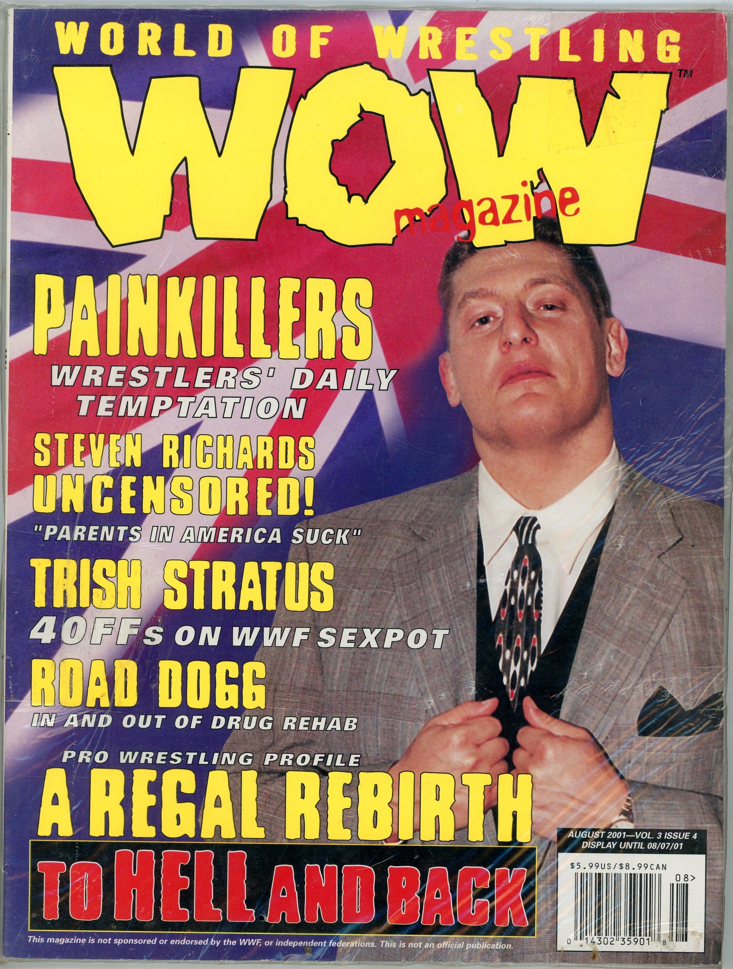 World of Wrestling Vintage Magazine (August 2001) William Regal