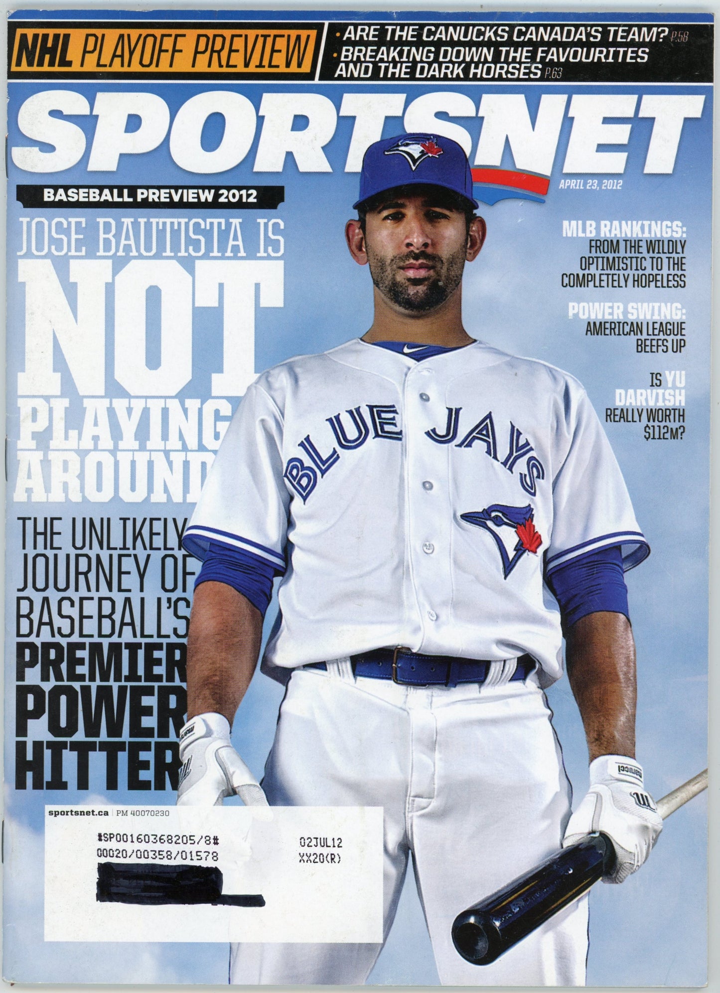 Sportsnet Baseball Preview Magazine (April 2012) Jose Bautista Cover