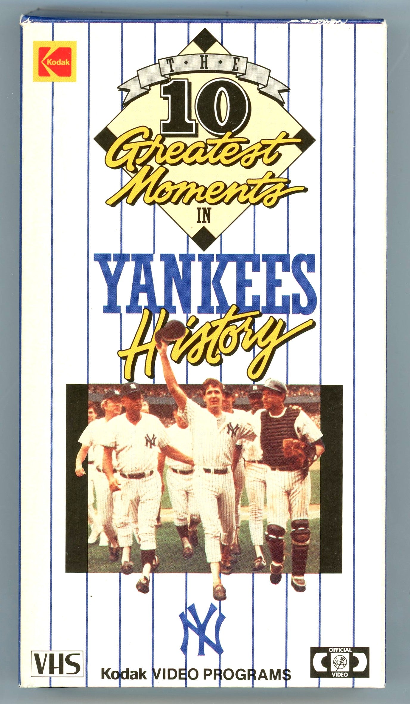 1987 The 10 Greatest Moments in New York Yankees History Vintage VHS Tape