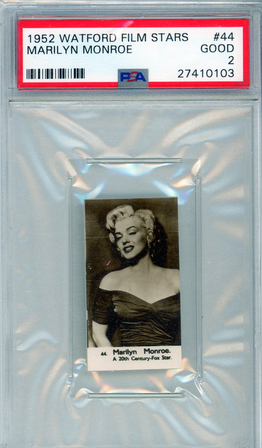 1952 Warford Film Stars Marilyn Monroe Graded Card PSA 2