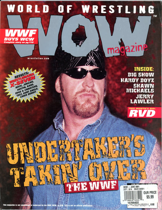 World of Wrestling Vintage Magazine (June 2001) Undertaker