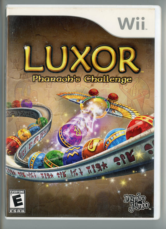 2007 Luxor: Pharaoh's Challenge Wii Video Game Disc In Box