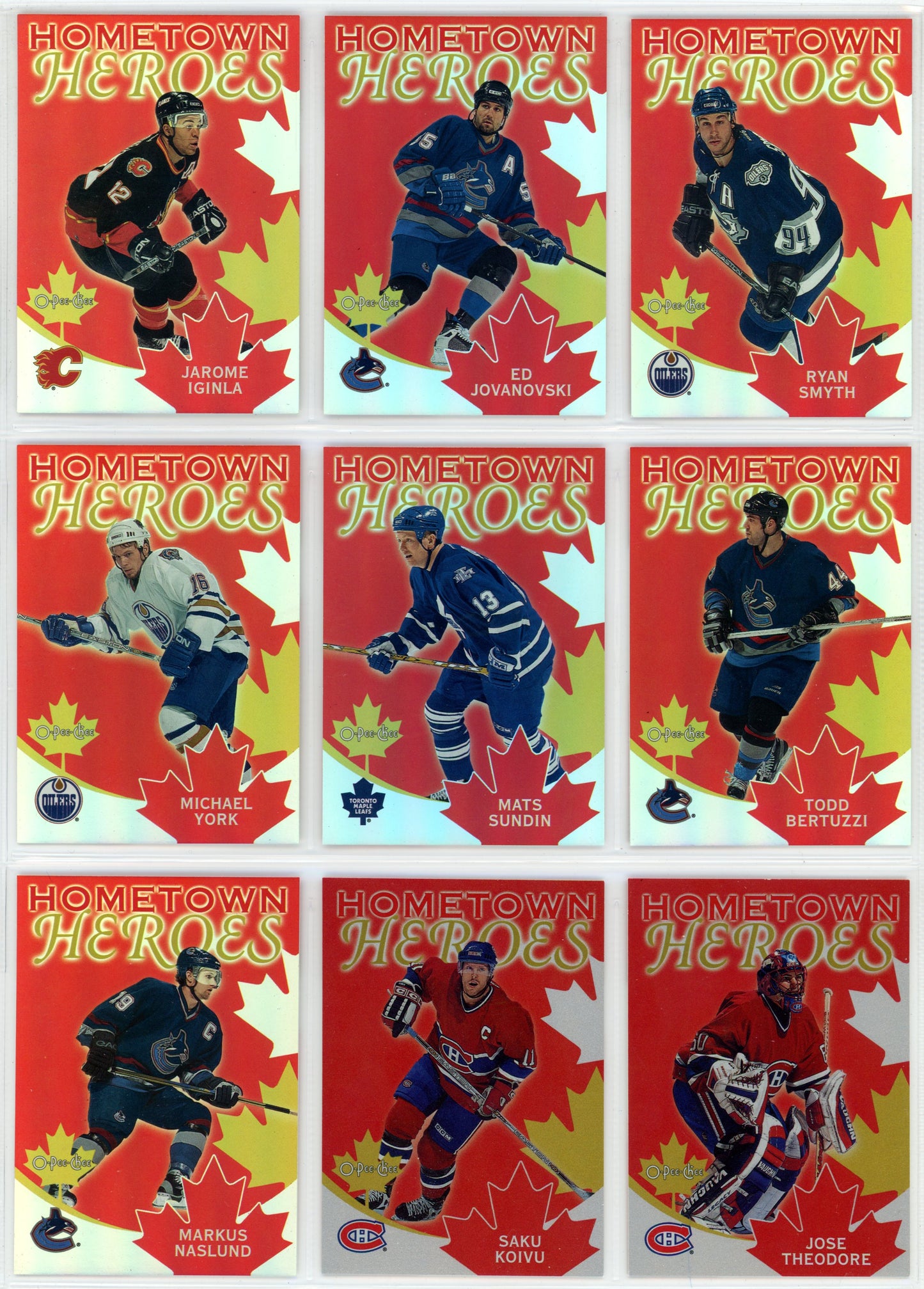 2002/03 OPC O-Pee-Chee NHL Hockey Complete Set (340 Cards) + Insert Sets