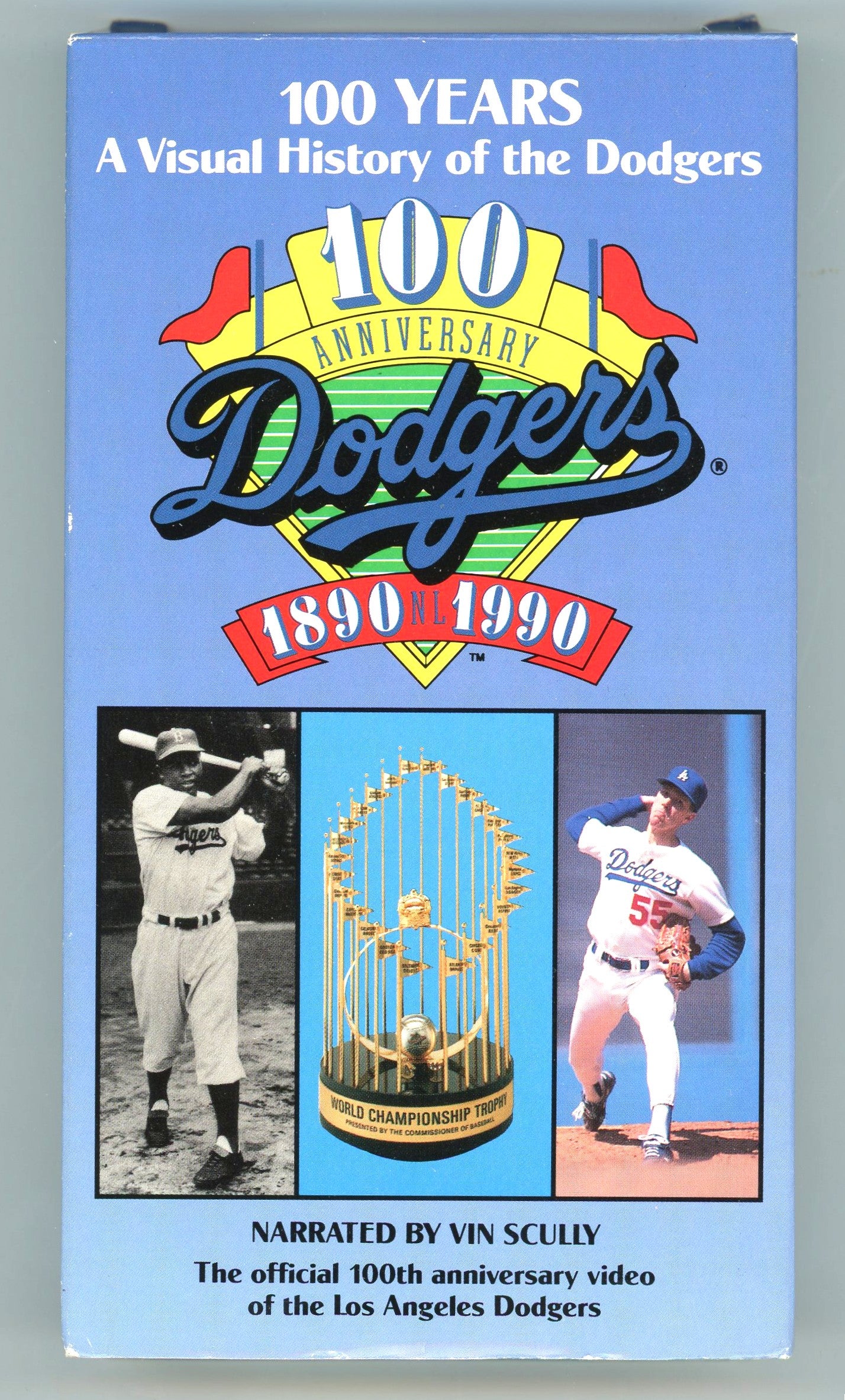 1990 100 Years: A Visual History of the L.A. Dodgers Vintage VHS Tape