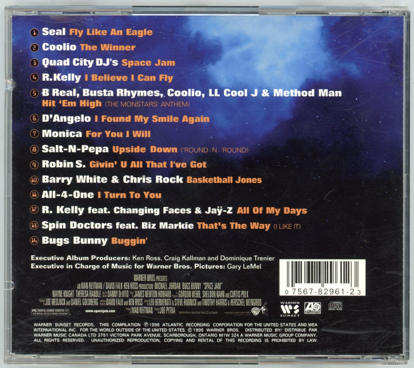 Space Jam (1996) Music from and Inspired by the Motion Picture Vintage CD Michael Jordan