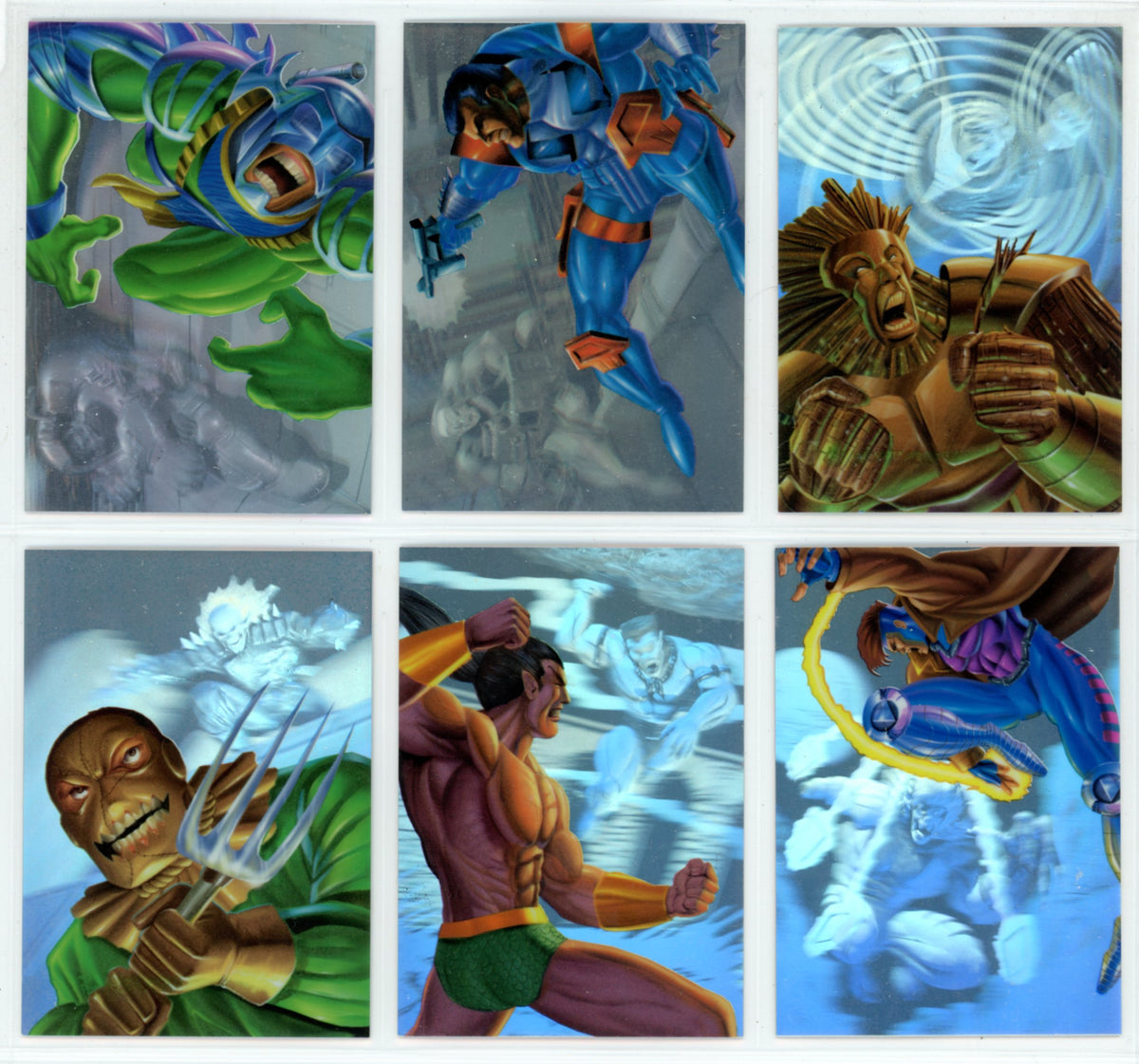1995 Flair Marvel Annual HoloBlast Limited Edition Trading Card Insert Complete Set (12 Cards)