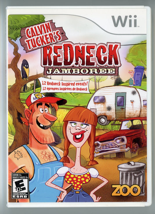 2008 Zoo Calvin Tucker's Redneck Jamboree Wii Video Game Disc In Box