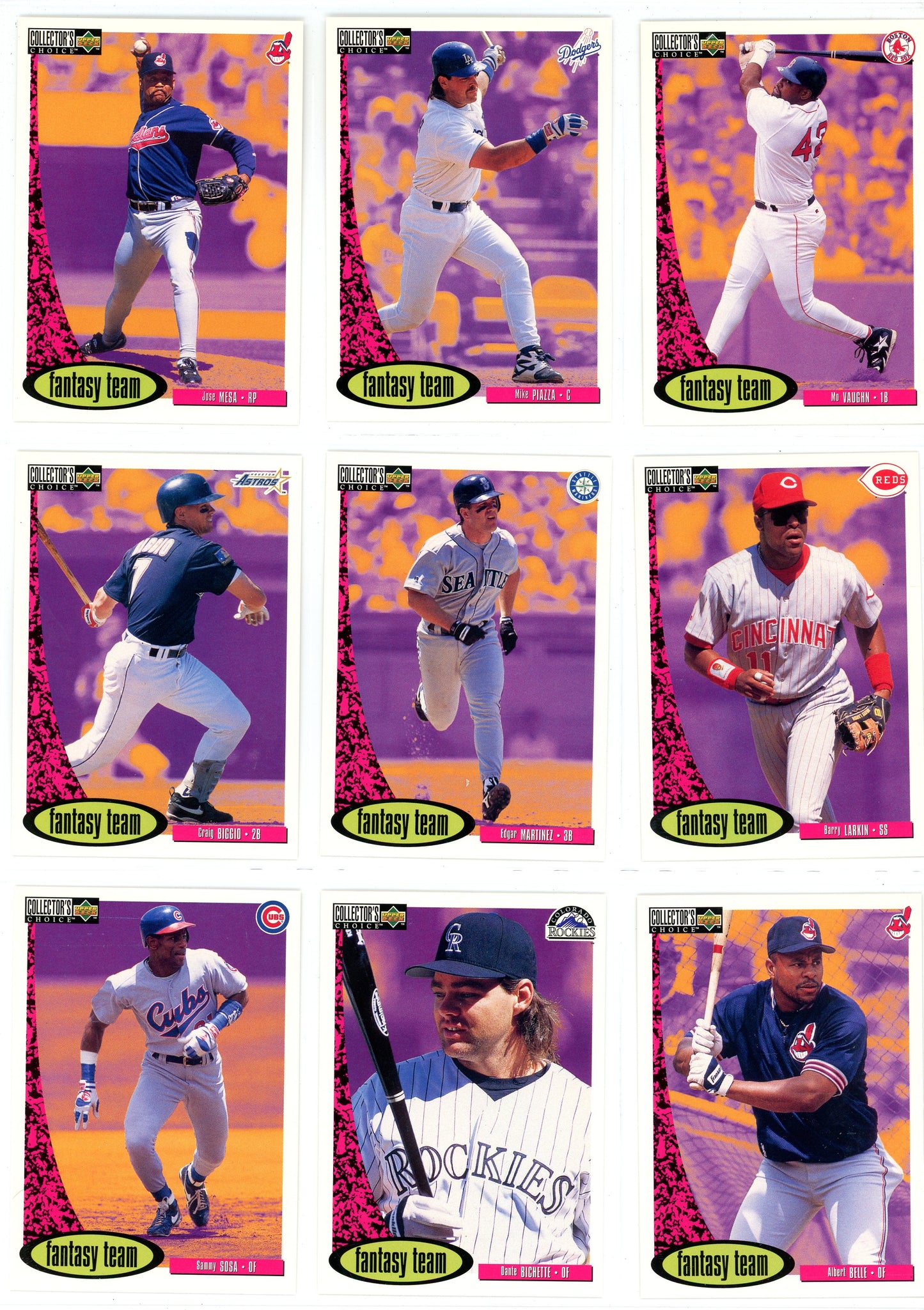 1996 Upper Deck Collector's Choice MLB Baseball Complete Set (790 Cards)