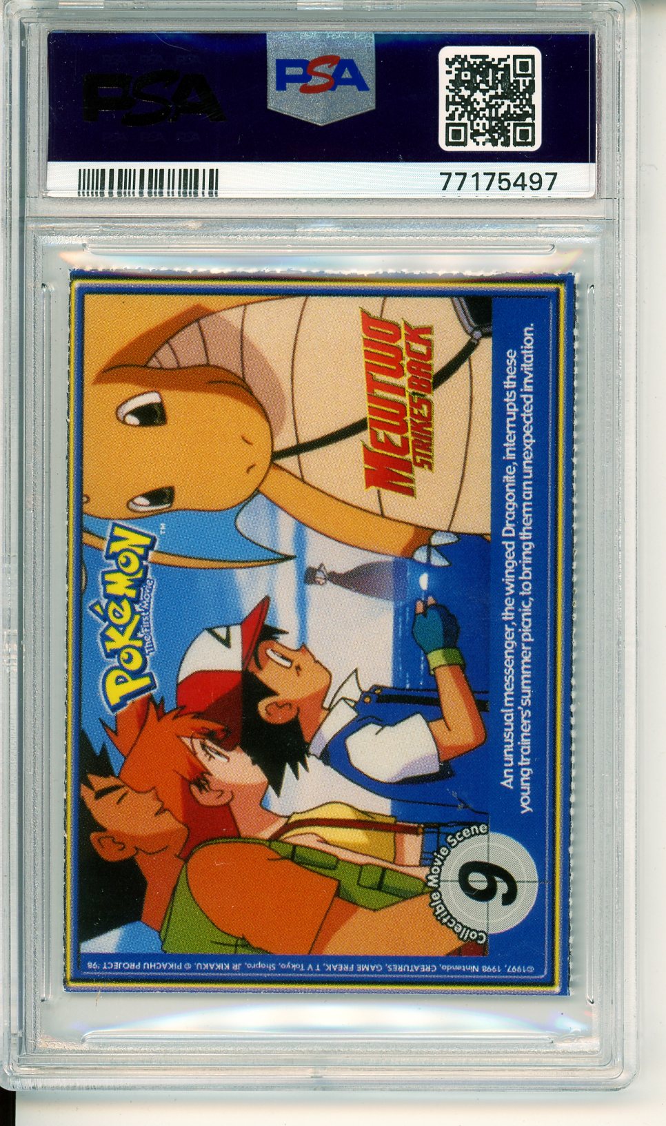 1999 Pokemon Gyarados Burger King Perforated Rare Promo Card PSA 7