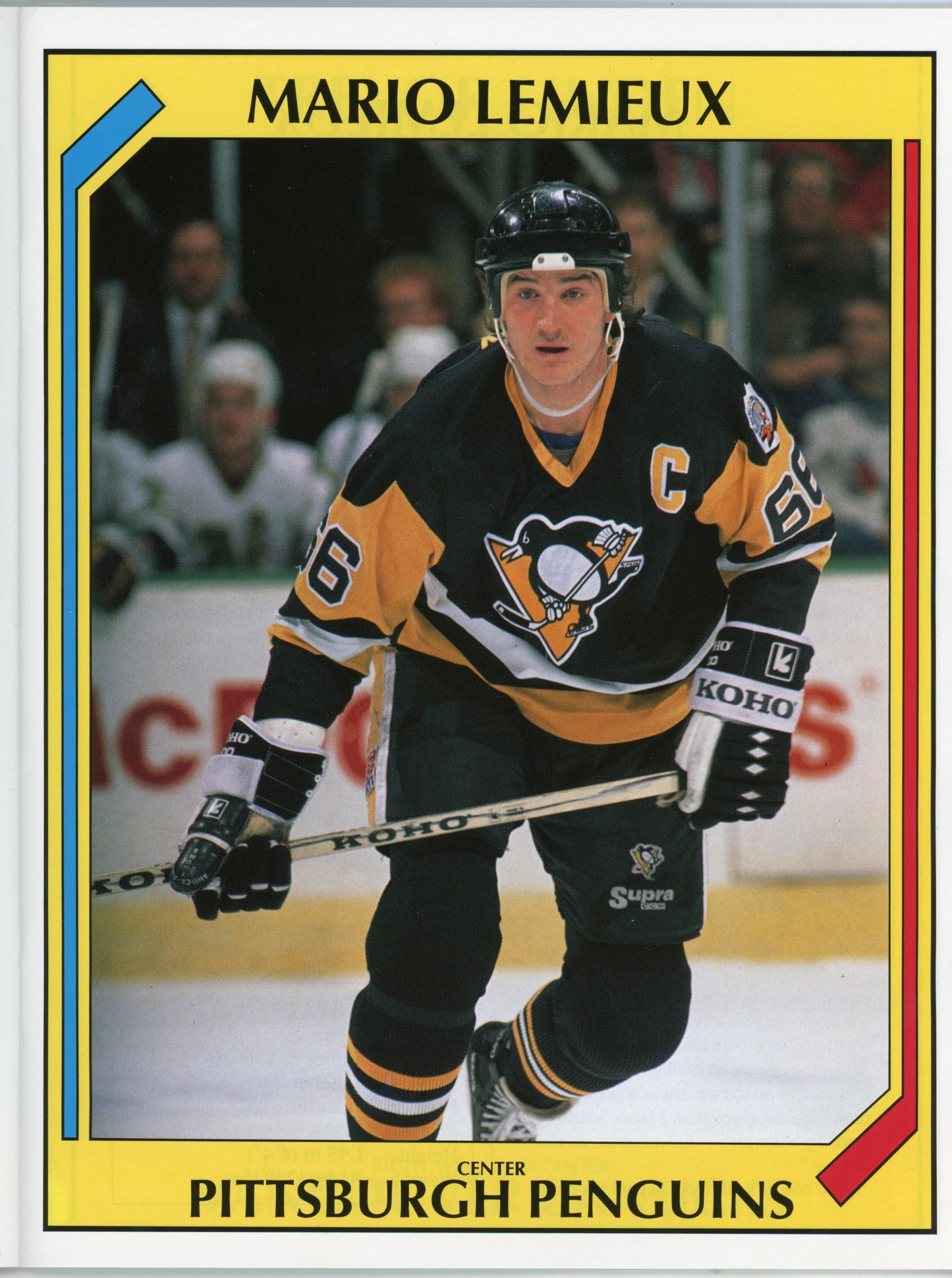 1990/91 Scholastic Hockey Superstars Album (16 Superstar Picture Posters) Wayne Gretzky Cover