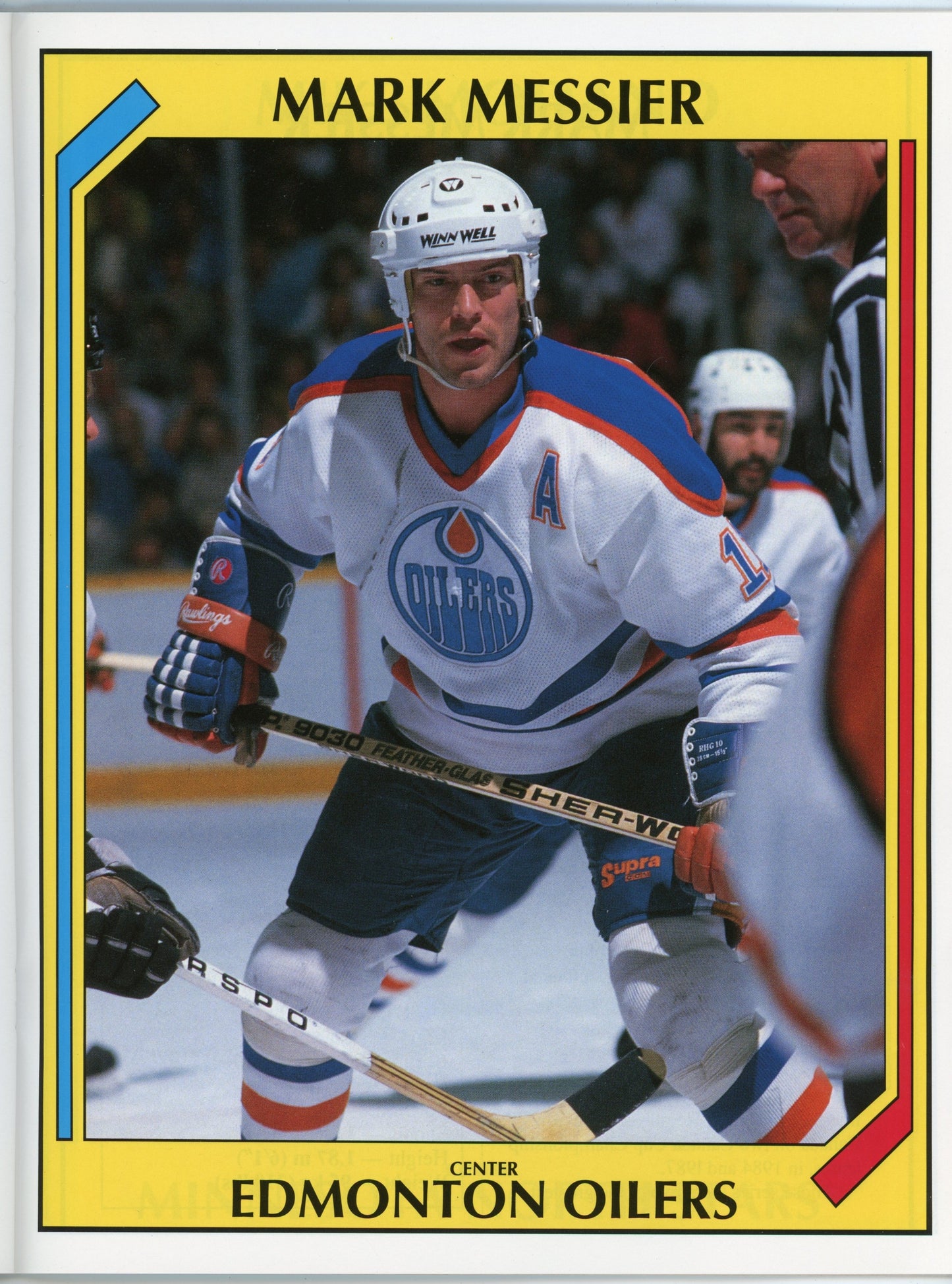 1990/91 Scholastic Hockey Superstars Album (16 Superstar Picture Posters) Wayne Gretzky Cover