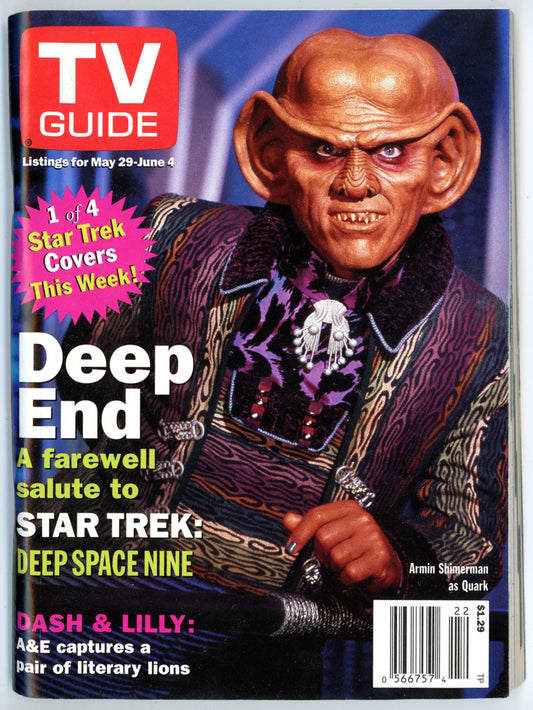 TV Guide Canada Vintage Magazine (May 29-June 4 1999) Newsstand Deep Space Nine Quark