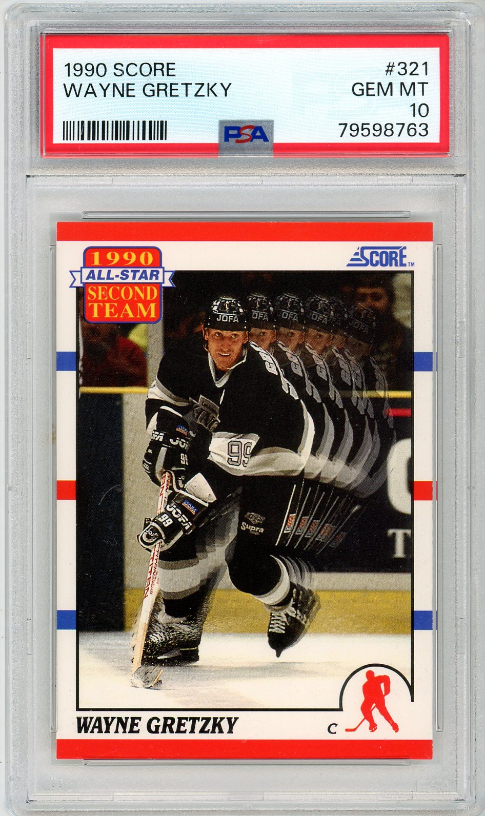 1990 Score Wayne Gretzky All-Star Graded Hockey Card #321 PSA 10