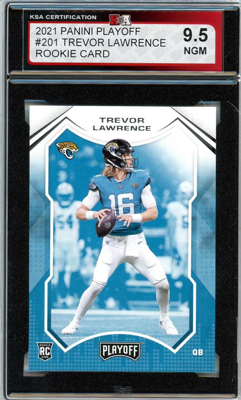 2021 Panini Playoff Trevor Lawrence Graded Rookie Card KSA 9.5