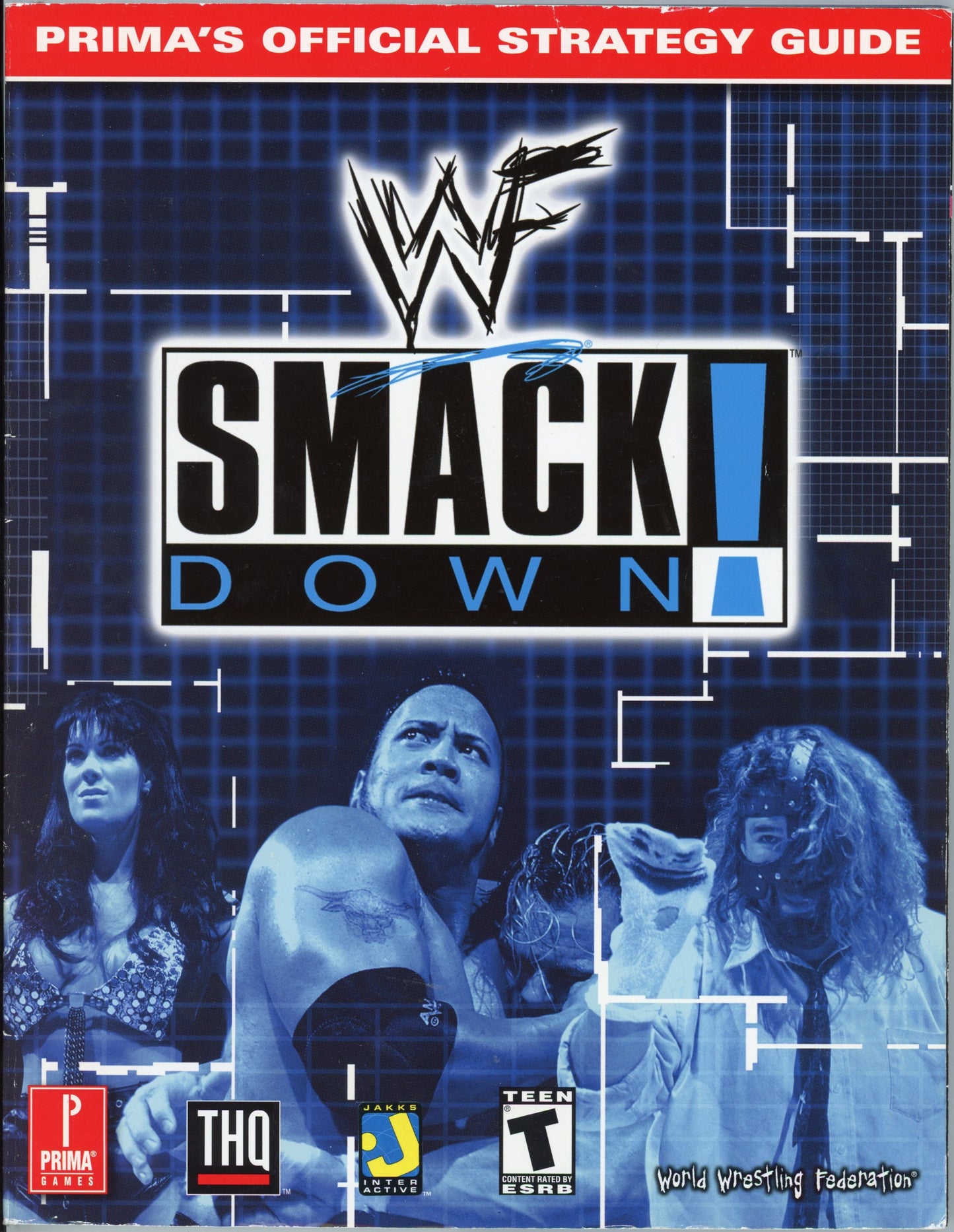 2000 Prima Games WWF Smackdown Official Video Game Strategy Guide + Poster