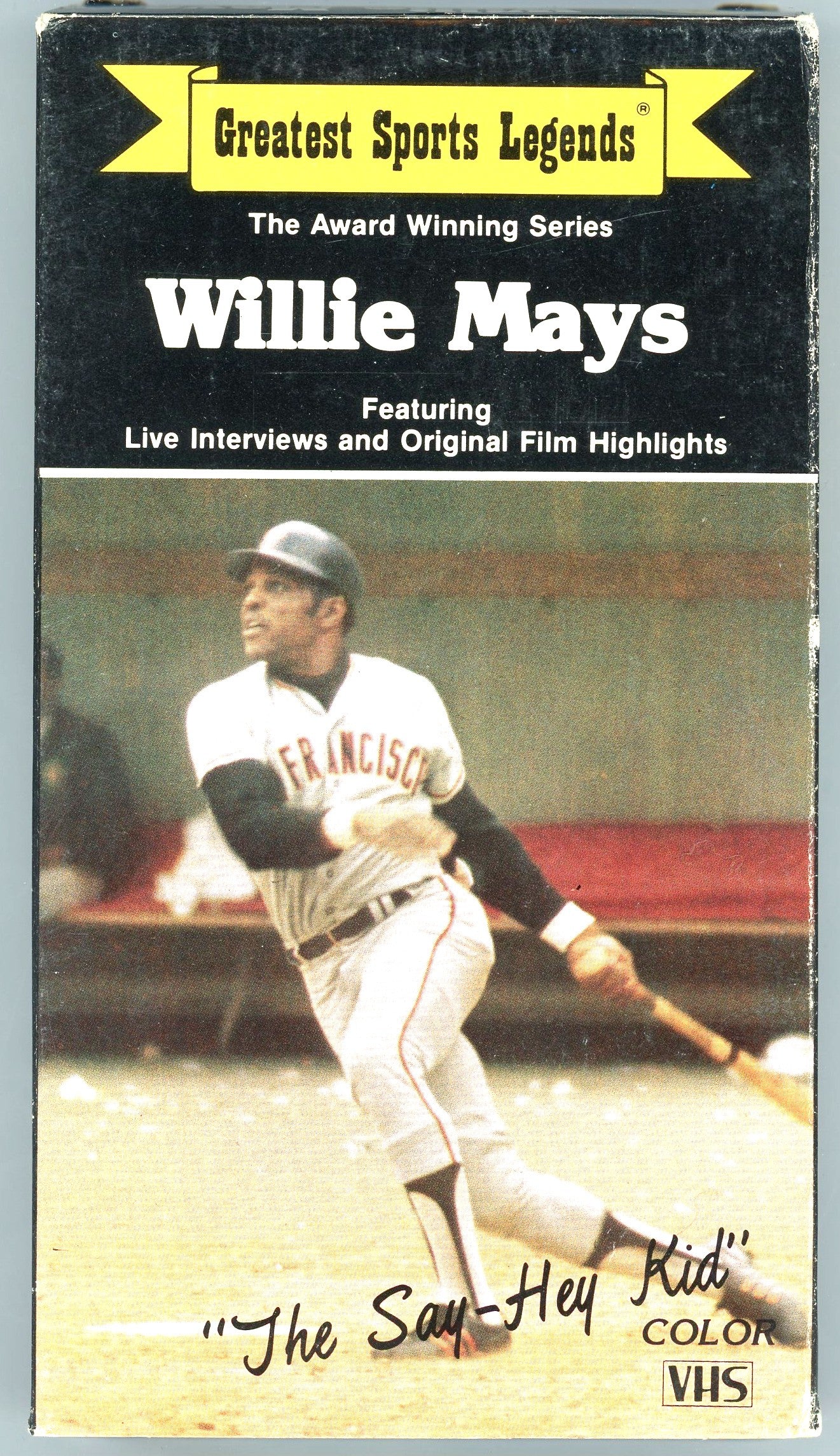 1985 Greatest Sports Legends Willie Mays Collector Series Vintage VHS Tape