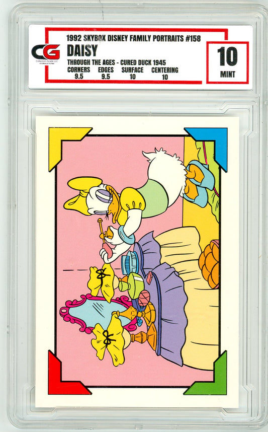 1992 Skybox Disney Family Portraits Cured Duck 1945 Graded Card CG 10