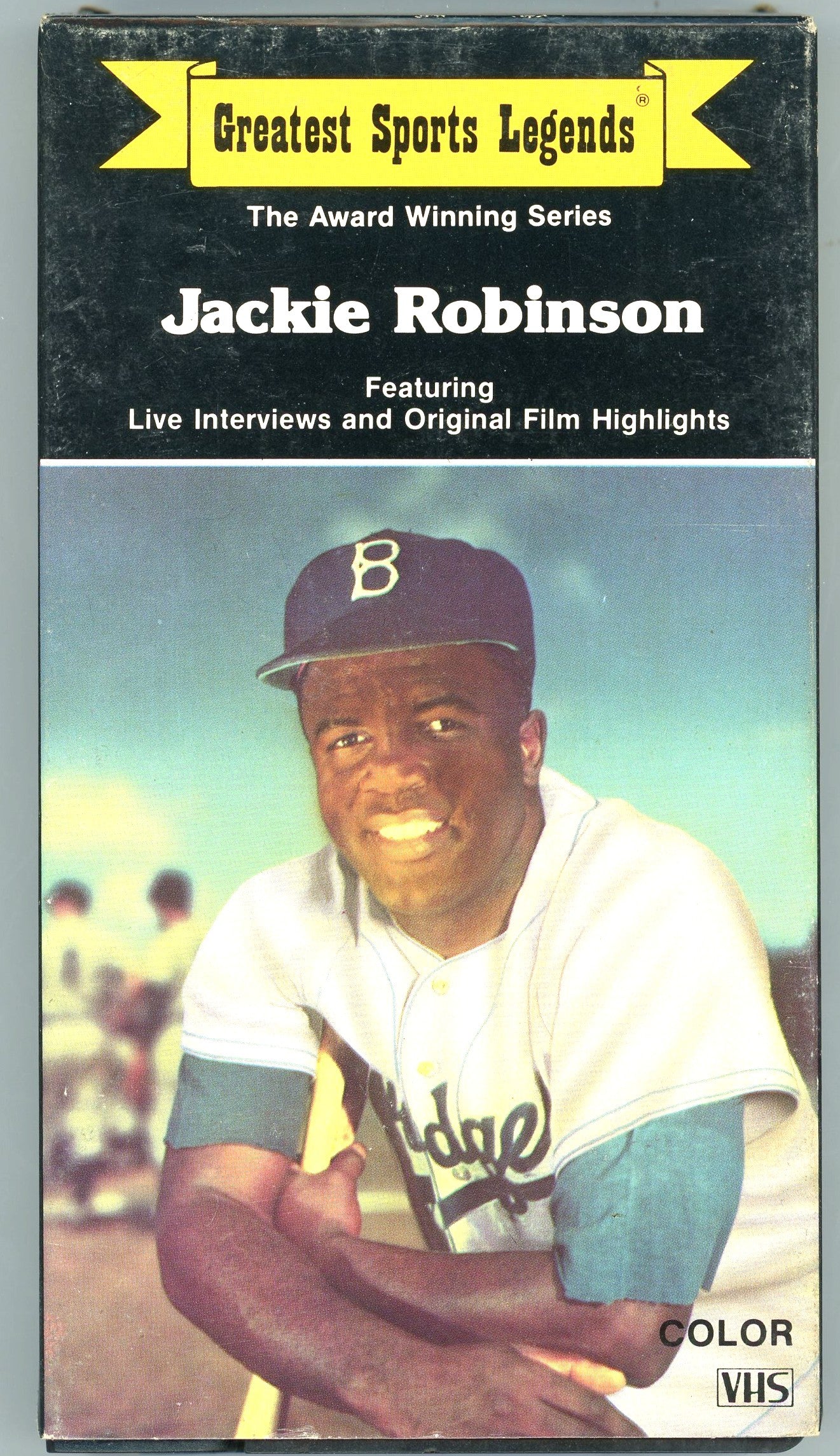 1985 Greatest Sports Legends Jackie Robinson Collector Series Vintqge VHS Tape