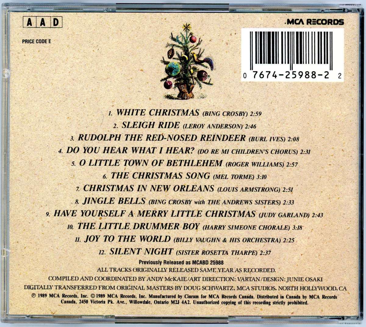 Traditional Christmas Classics (1989) Vintage Compilation CD