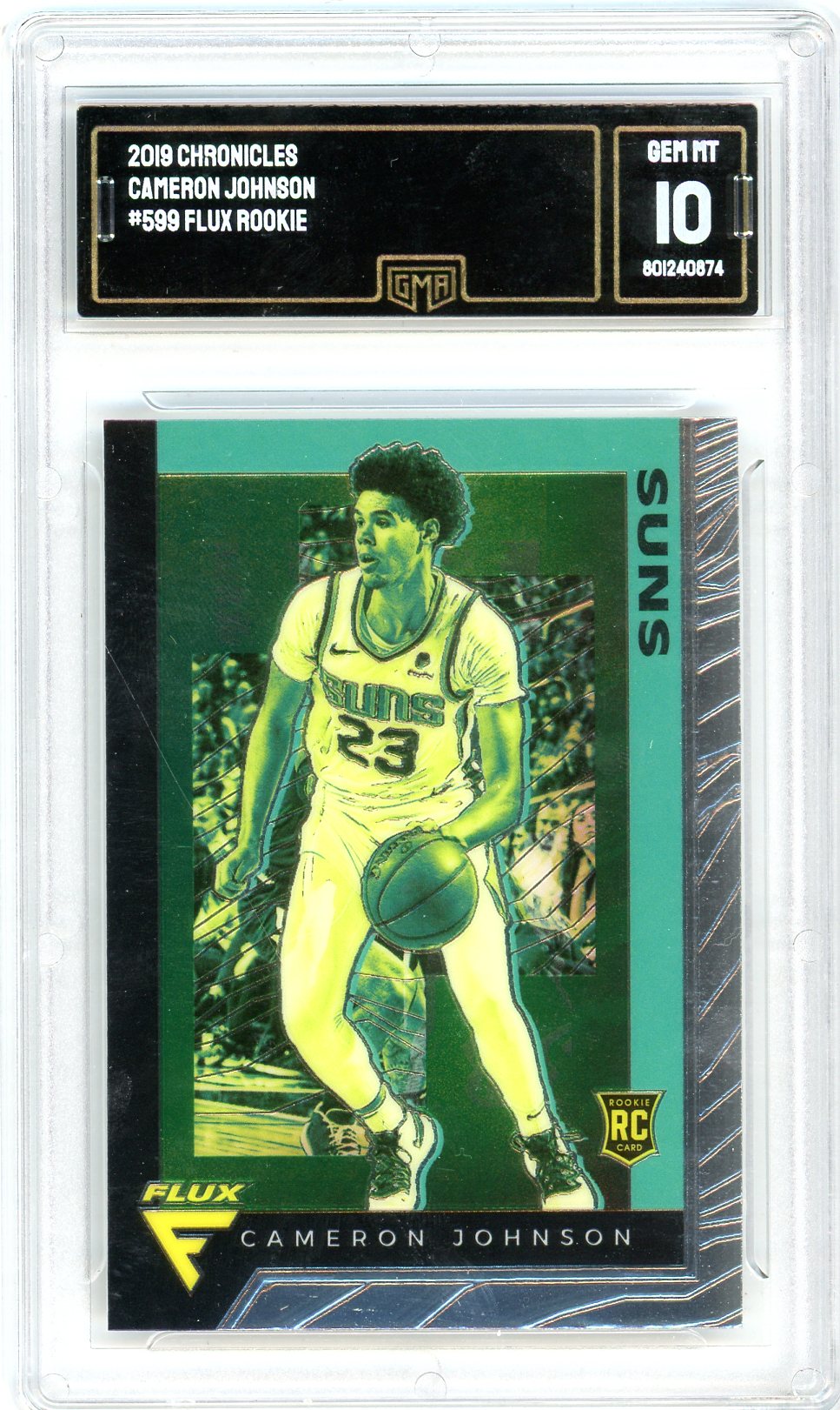 2019 Chronicles Cameron Johnson Graded Basketball Rookie Card #599 GMA 10