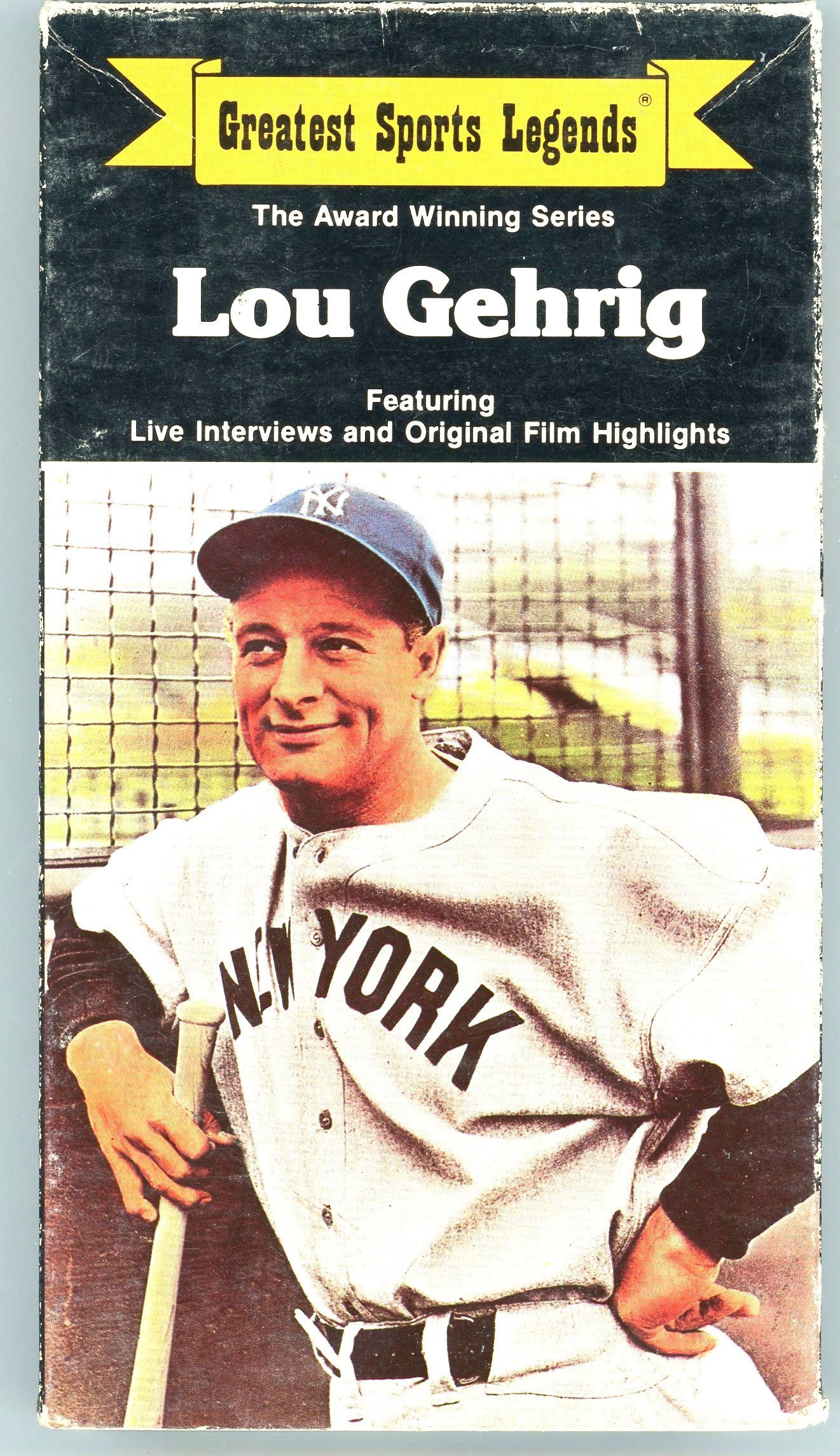 1985 Greatest Sports Legends Lou Gehrig Collector Series Vintage Tape