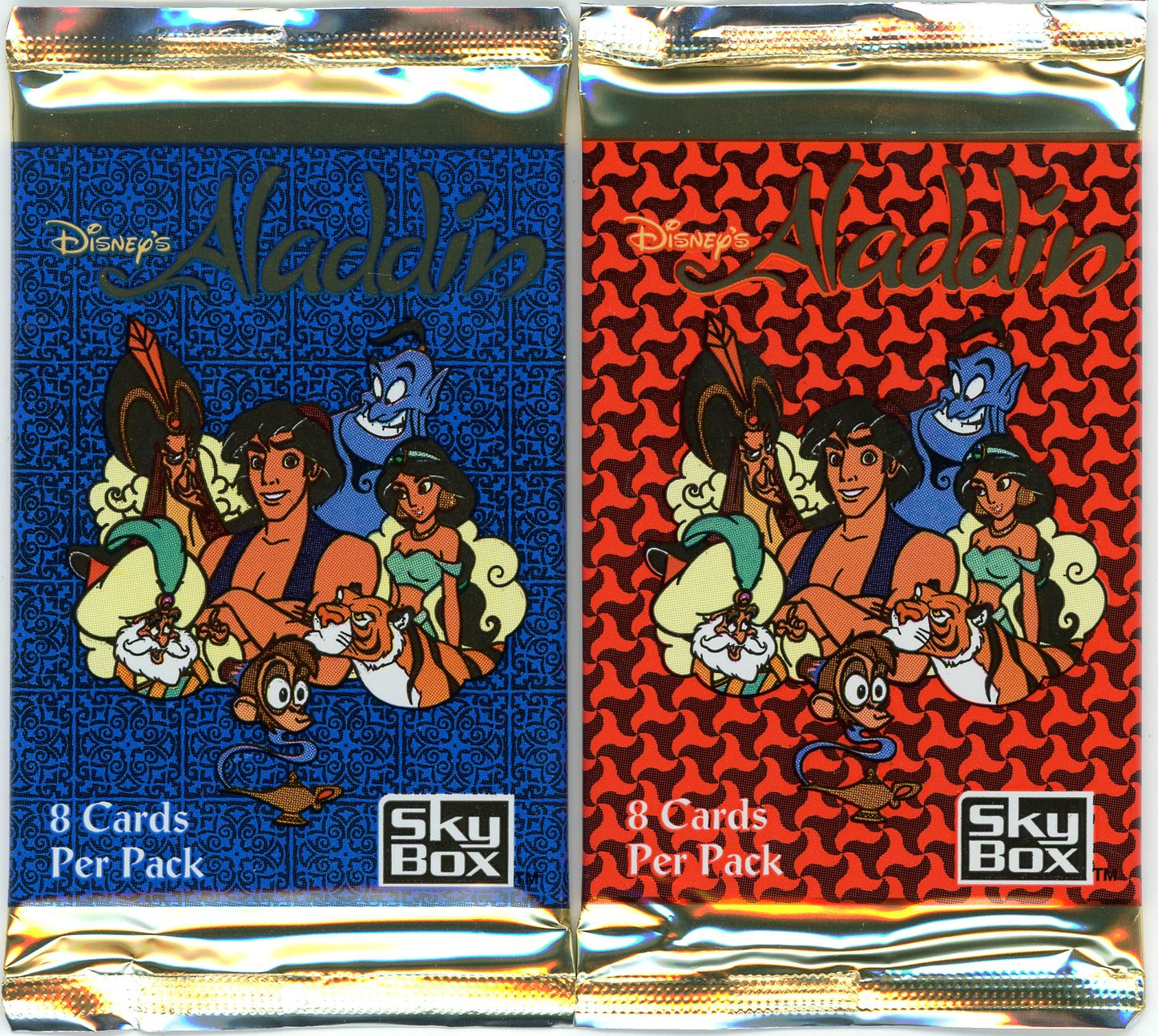 1993 Skybox Disney's Aladdin Trading Card Pack (8 Cards)