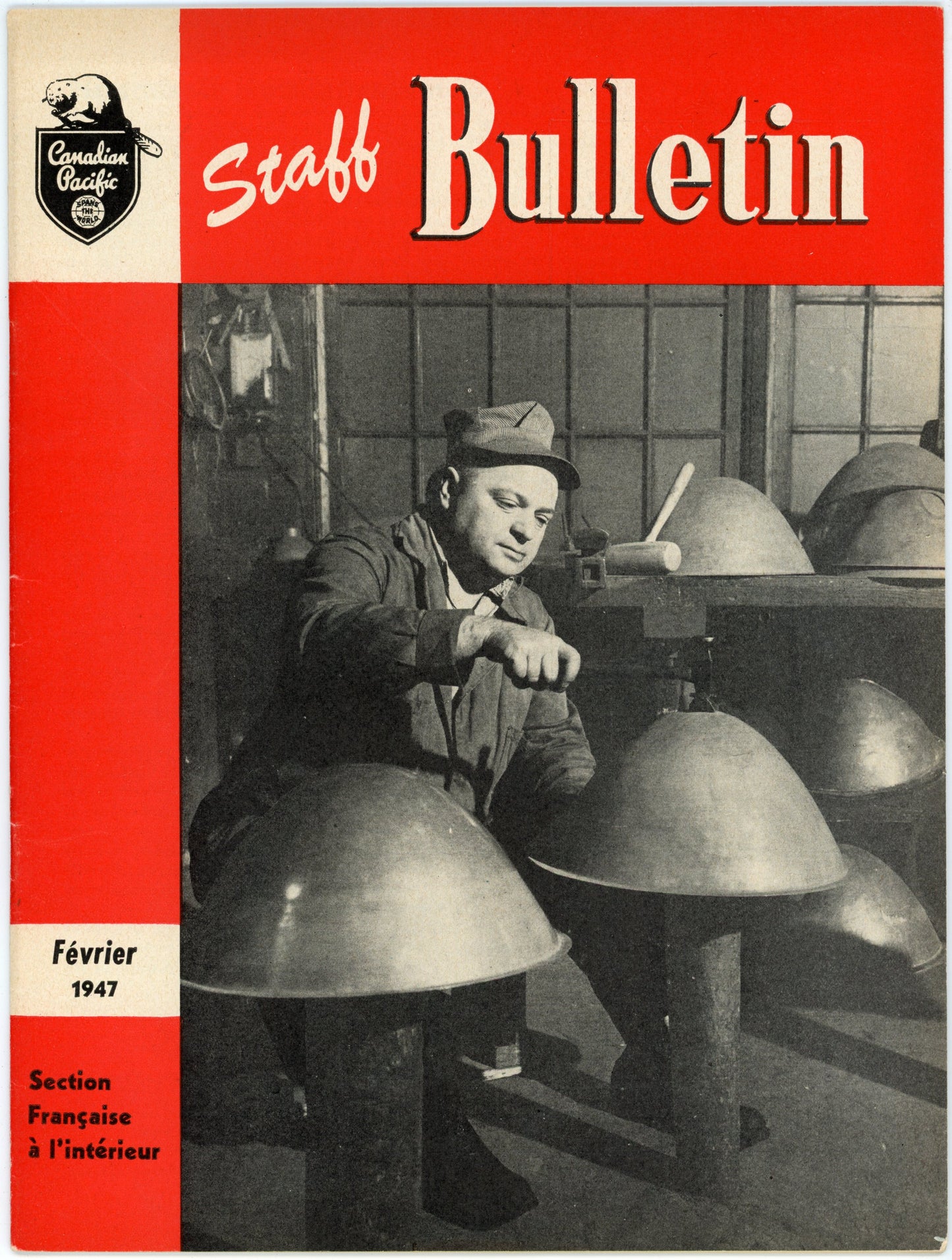 Canadian Pacific Railway Staff Bulletin No. 131 (February, 1947) Vintage Magazine Bilingual