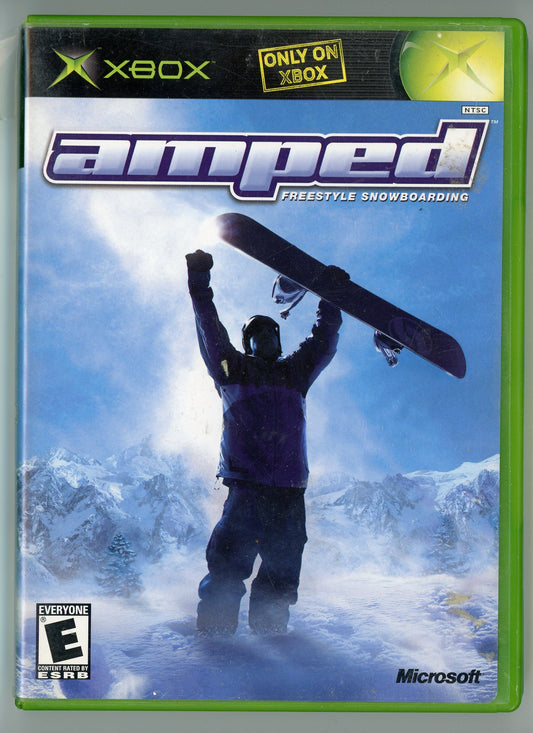 2001 Microsoft Amped: Freestyle Snowboarding Xbox Video Game Disc In Box